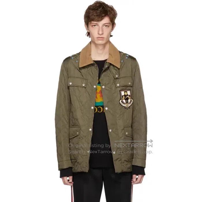 Gucci Gucci Army green flying saucer embroidery sandwich cotton Size US M / EU 48-50 / 2 - 3 Thumbnail