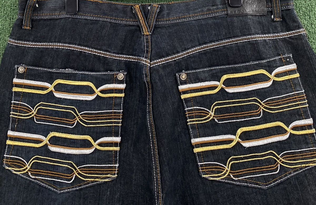Other Vintage Y2K Regal Embroidered Baggy Streetwear Jeans 41x31 Size US 41 - 2 Thumbnail