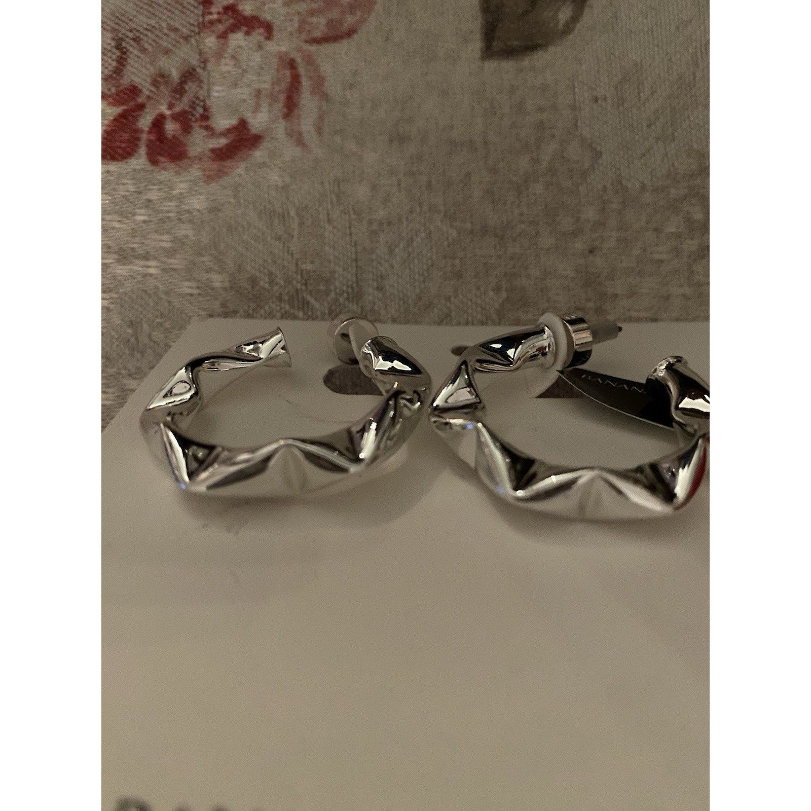 Banana Republic Banana Republic Silver Pierced Earrings Size ONE SIZE - 3 Thumbnail