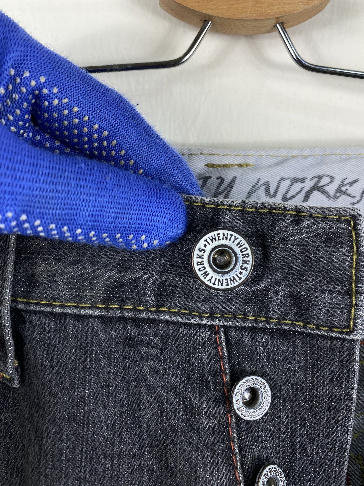 Japanese Brand Japan Twenty Works distressed doubleknee faded black jean Size US 32 / EU 48 - 10 Thumbnail