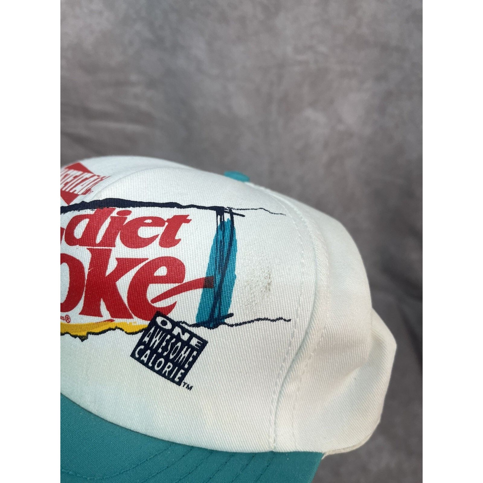 Coca Cola Vintage 90s Diet Coke Hat Snap Back Taste It All Size ONE SIZE - 2 Thumbnail