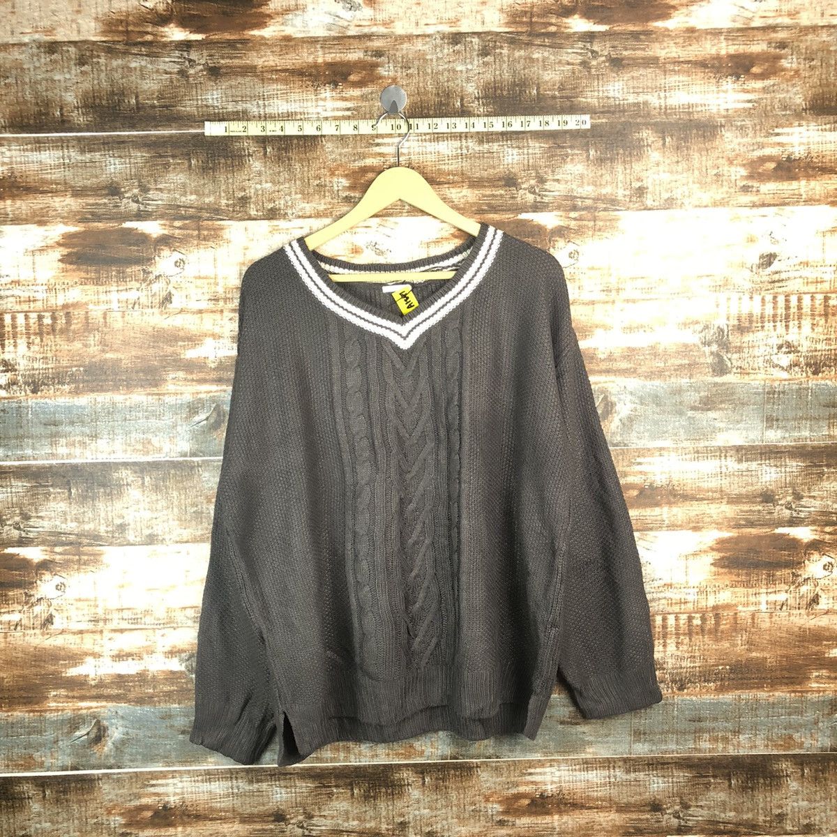 GU × Homespun Knitwear GU japan Grey vintage Knitwear #A1897 Size XL / US 12-14 / IT 48-50 - 1 Thumbnail