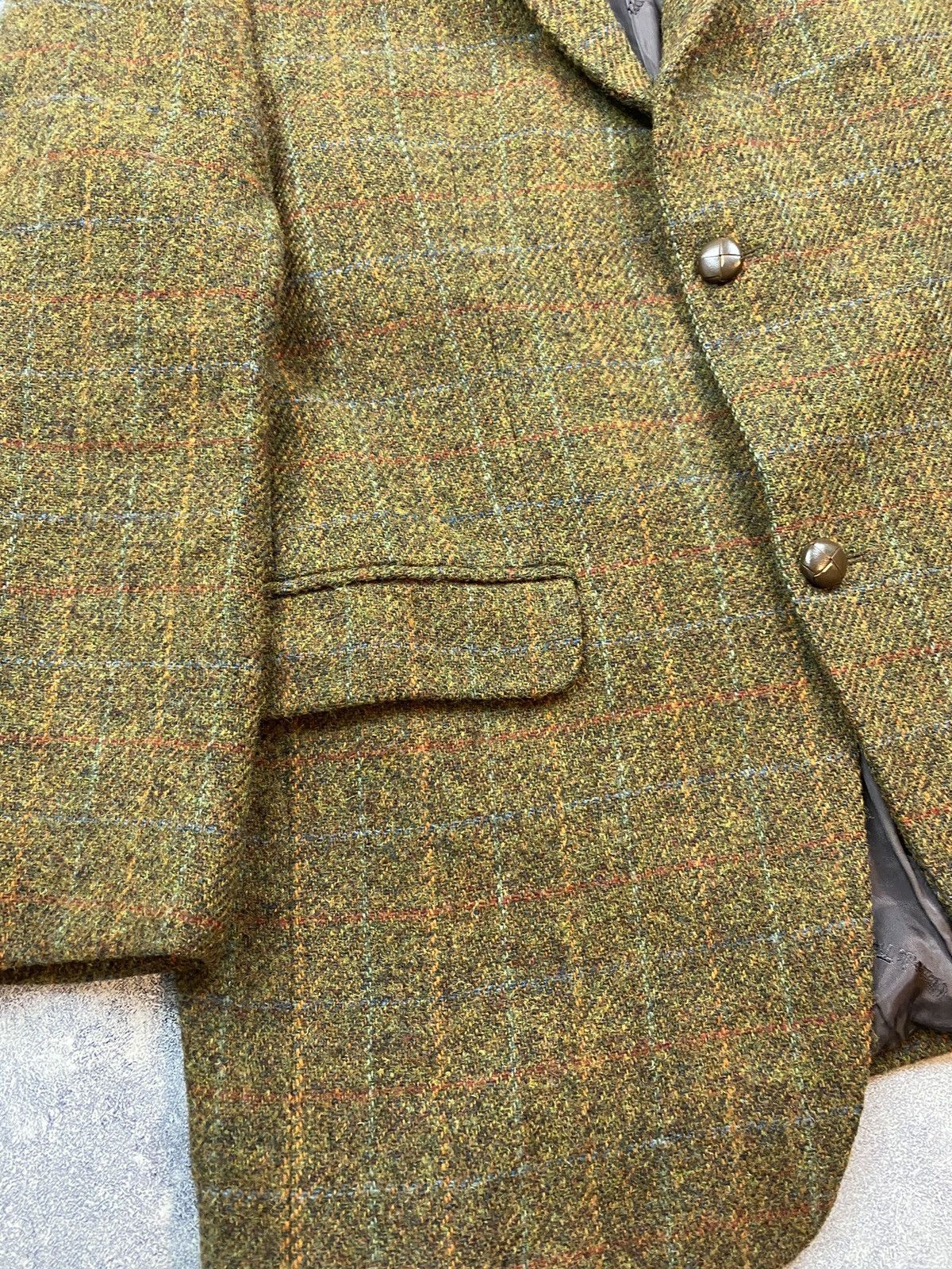 Harris Tweed × Vintage HARRIS TWEED WALBUSCH Men's 100% Wool Tweed Blazer Size 42R - 6 Thumbnail
