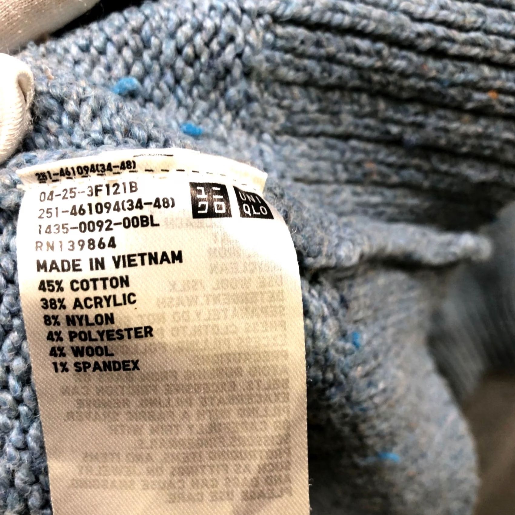 Uniqlo Uniqlo Sweater Womens S Blue High Neck Long Sleeve Oversized Tunic Soft Knit Size S / US 4 / IT 40 - 6 Thumbnail