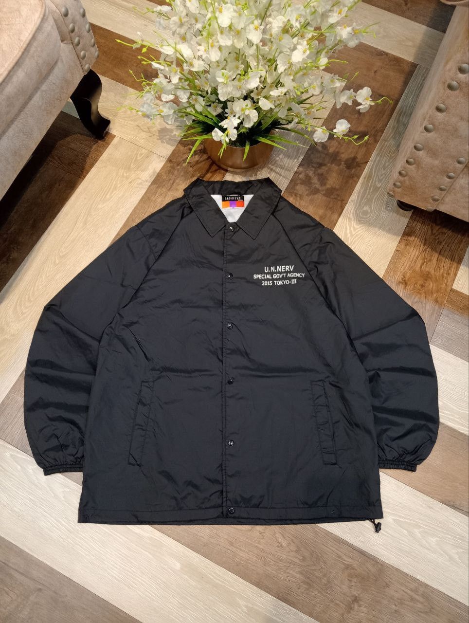 Anime EVANGELION RADIO EVA KHARA SPECIAL GOV'T AGENCY JACKET Size US XL / EU 56 / 4 - 1 Thumbnail