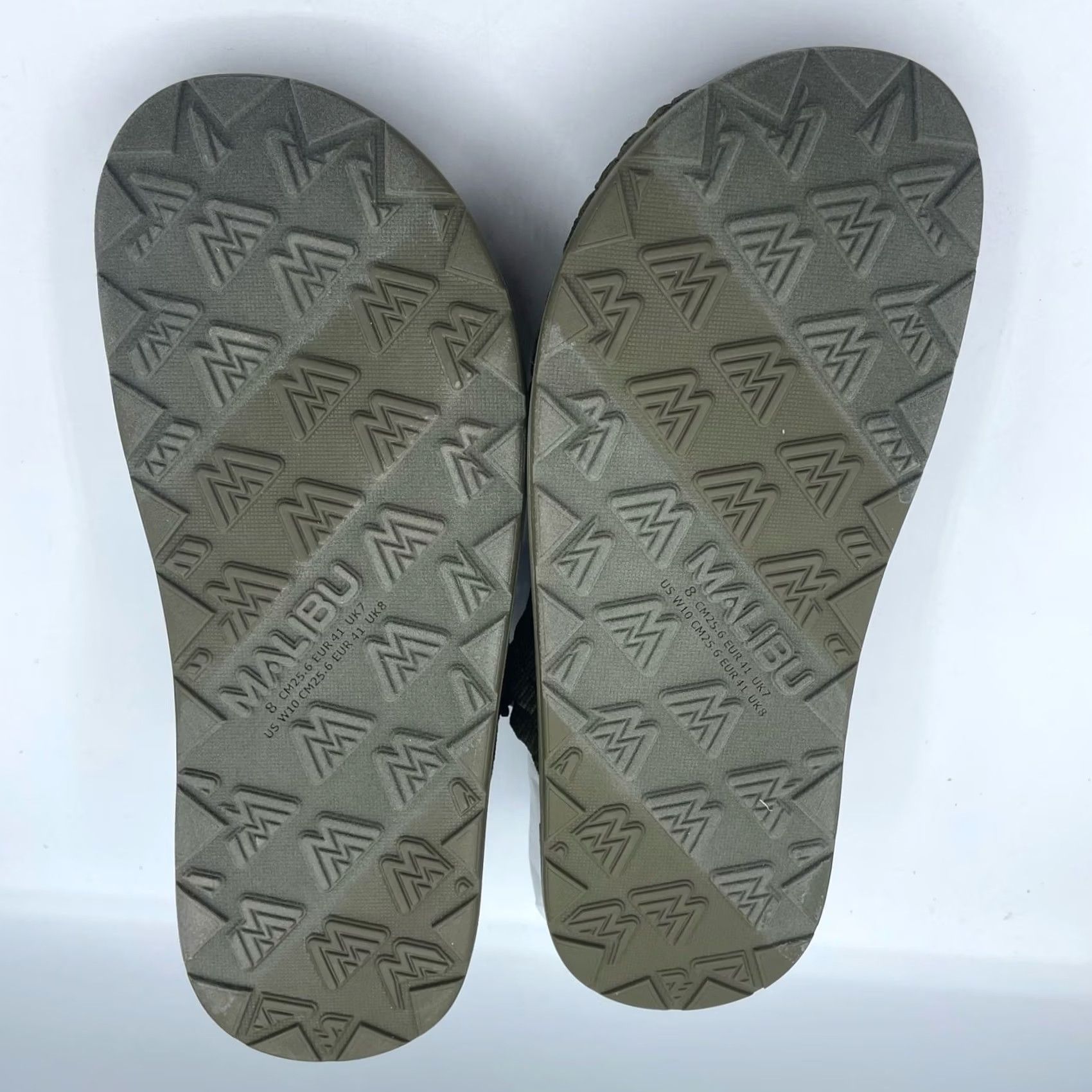 Malibu Sandals Colony Classic Nylon Eva Olive Green Slip On Mens 8 Womens 10 Malibu Sandals Colony Classic Nylon Eva Green Slip On 8 main image 2