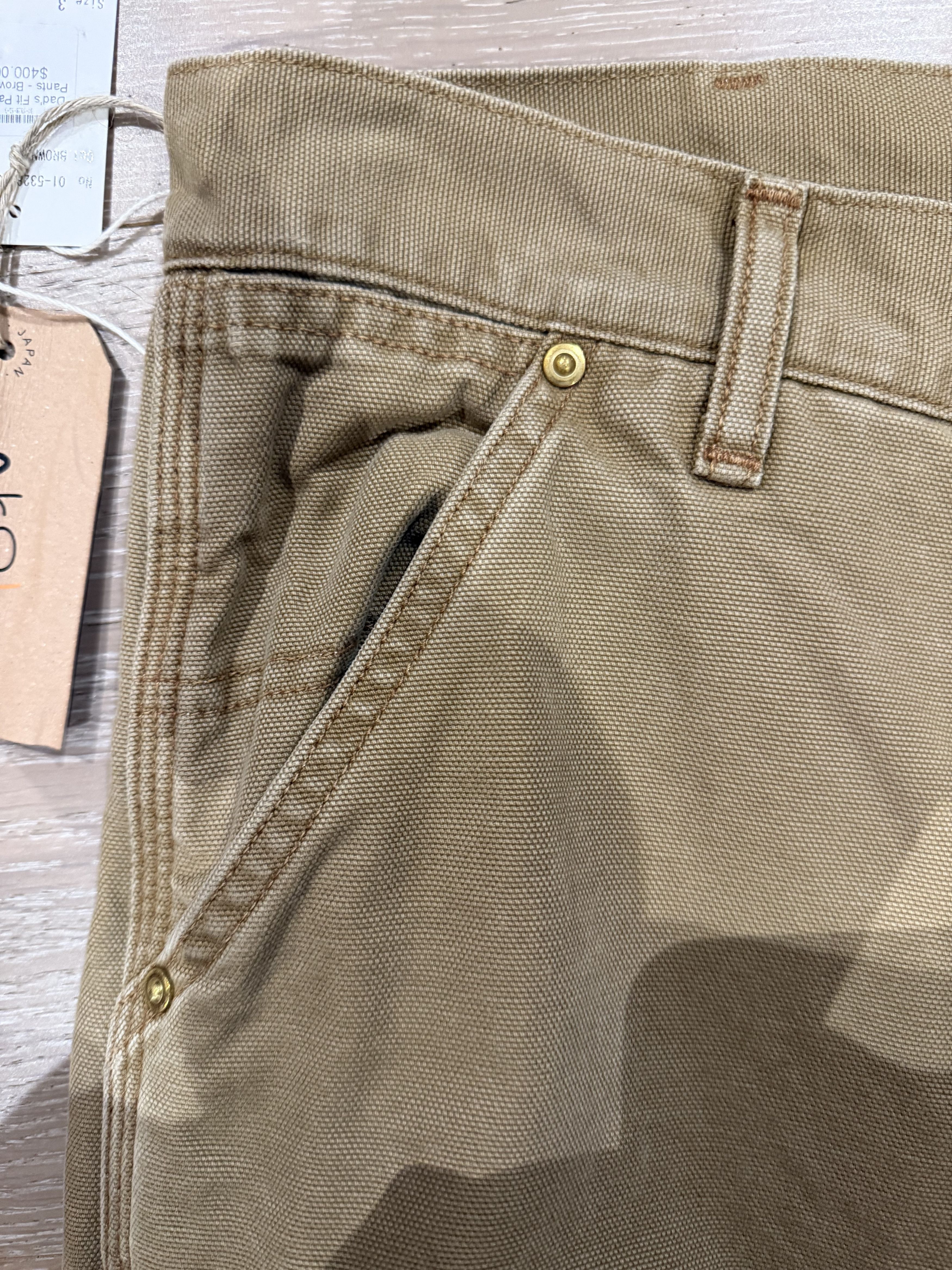 Orslow 💚 Orslow Dad's Fit Painter Pants Brown Size 3 NEW Size US 33 - 14 Thumbnail
