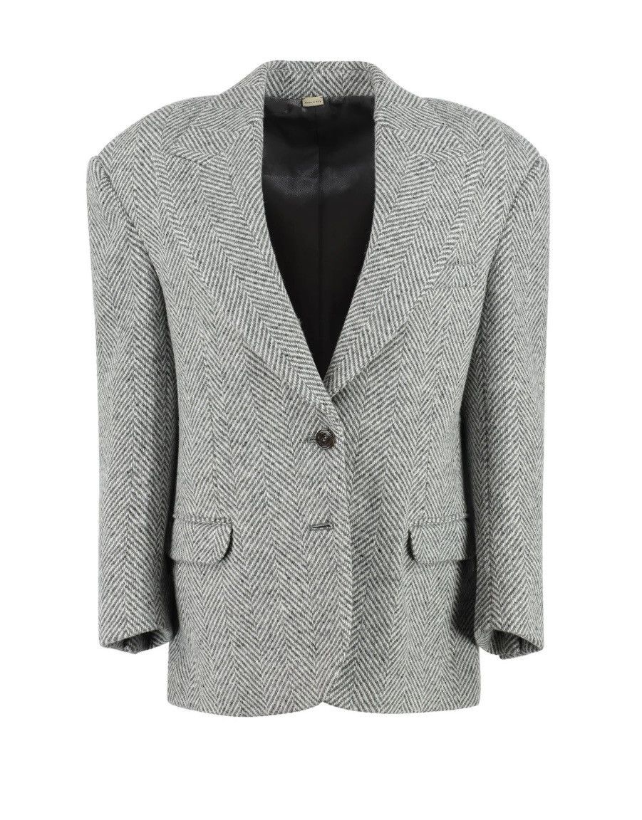 Gucci Gucci Single-Breasted Oversize Blazer size IT 38 Size XS / US 0-2 / IT 36-38 - 2 Thumbnail