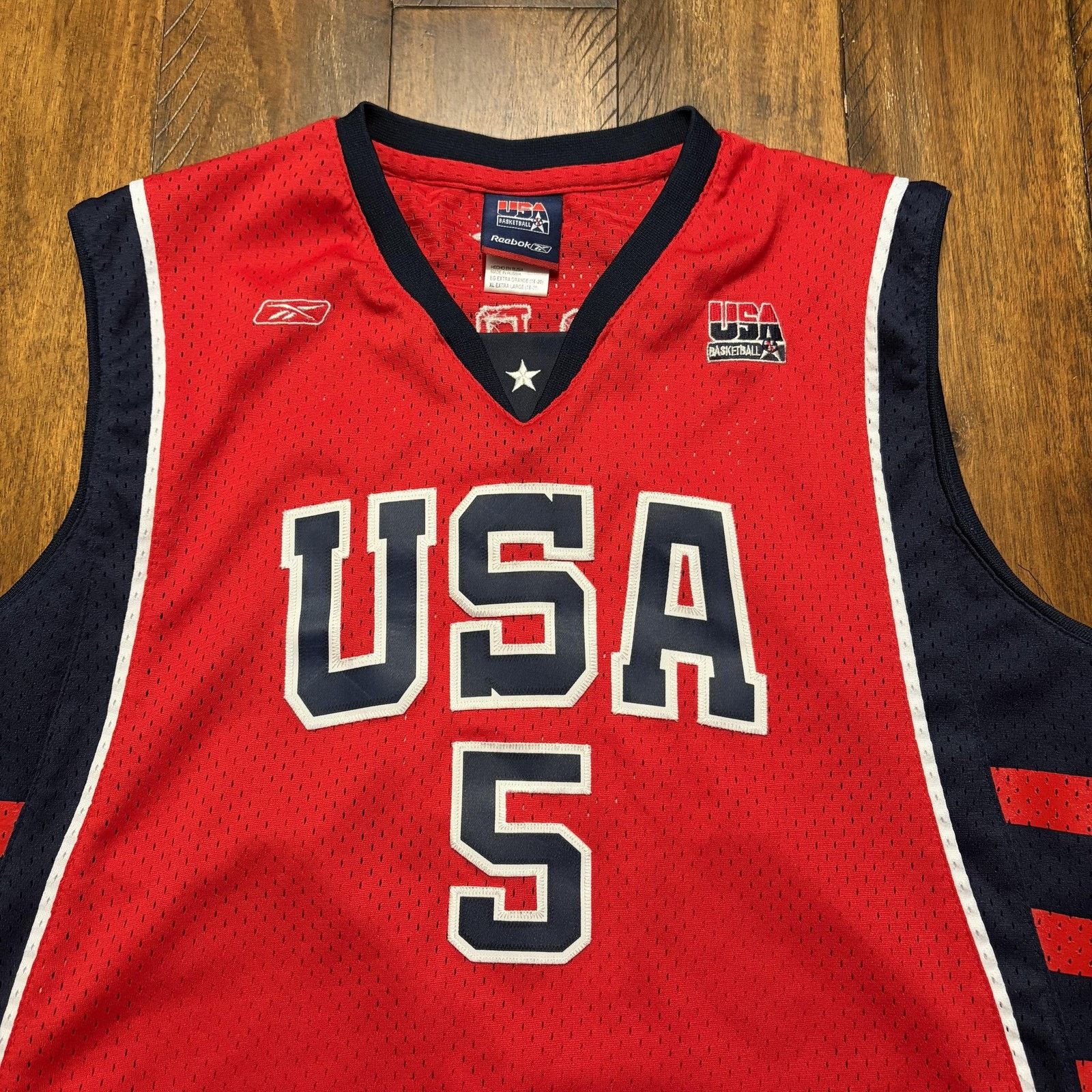 Reebok Vintage USA Basketball Jersey Boys XL 2004 Olympics Marbury Size XL / US 12-14 / IT 48-50 - 3 Thumbnail