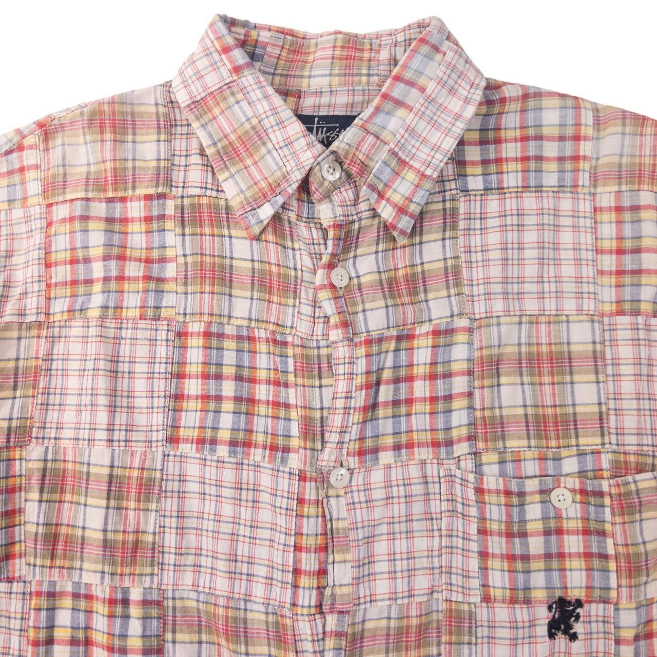 Stussy Vintage Stussy Patchwork Long Sleeve Button Up Shirt Size M Size US M / EU 48-50 / 2 - 3 Thumbnail