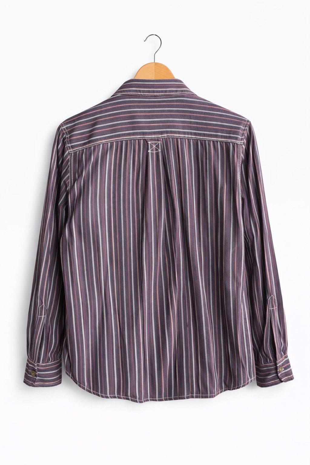 Japanese Brand Cox Original Create Barefoot Striped Zip Shirt Casual Shirt Size US M / EU 48-50 / 2 - 2 Thumbnail