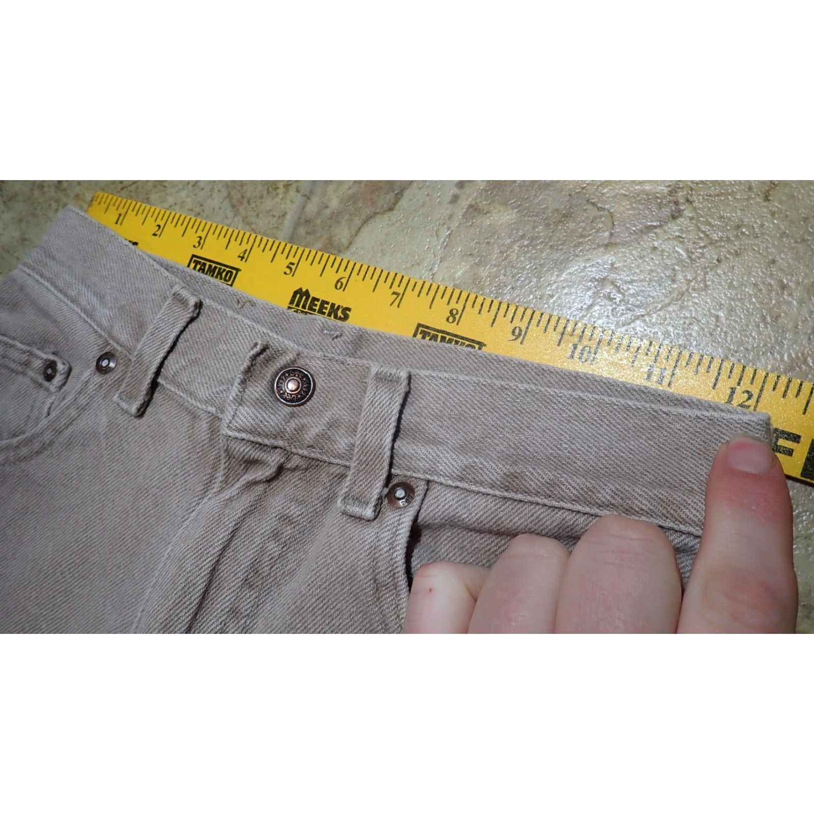 Lee VINTAGE Lee Jeans Women's Tapered Denim Light Blue 24x27 USA 90s Size 26" / US 2 / IT 38 - 6 Thumbnail