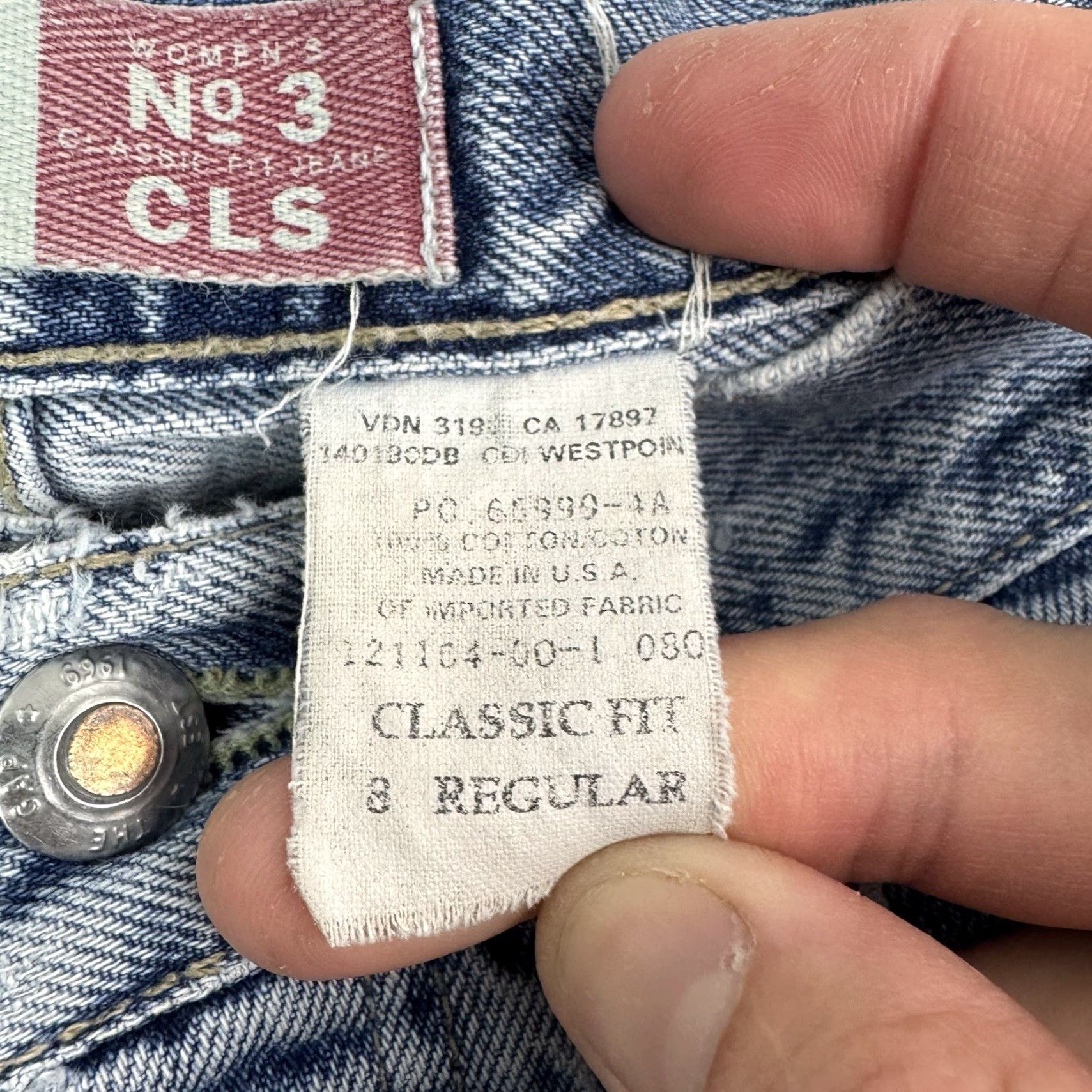 Gap VINTAGE Gap Women's Jeans 8 Regular Blue Classic Fit Button Fly High Rise 90s Retro Size 30" / US 8 / IT 44 - 7 Thumbnail