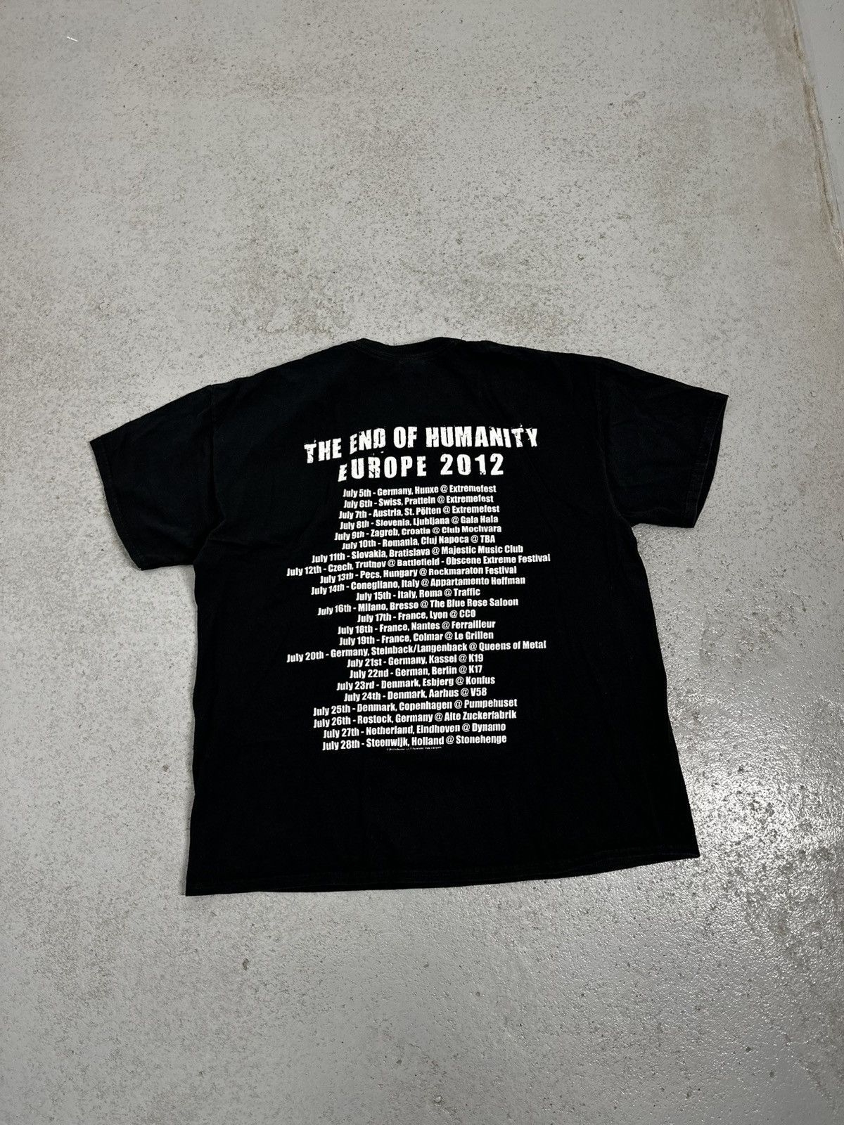 Band Tees Suffocation 2012 The End Of Humanity Tour T-Shirt Size US XL / EU 56 / 4 - 2 Thumbnail