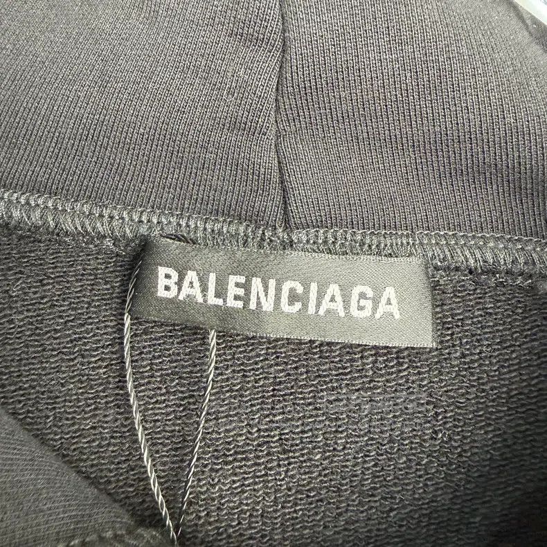 Balenciaga Balenciaga Black and Grey Color Block Hoodie Size US S / EU 44-46 / 1 - 2 Thumbnail