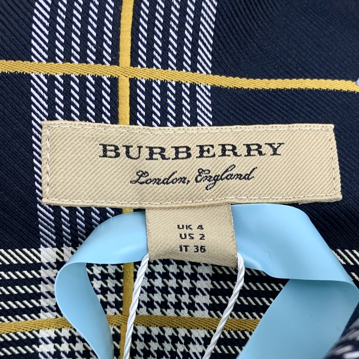Burberry Burberry Colorblocked Pleated Patchwork Dress Size XXS / US 00 / IT 34 - 5 Thumbnail