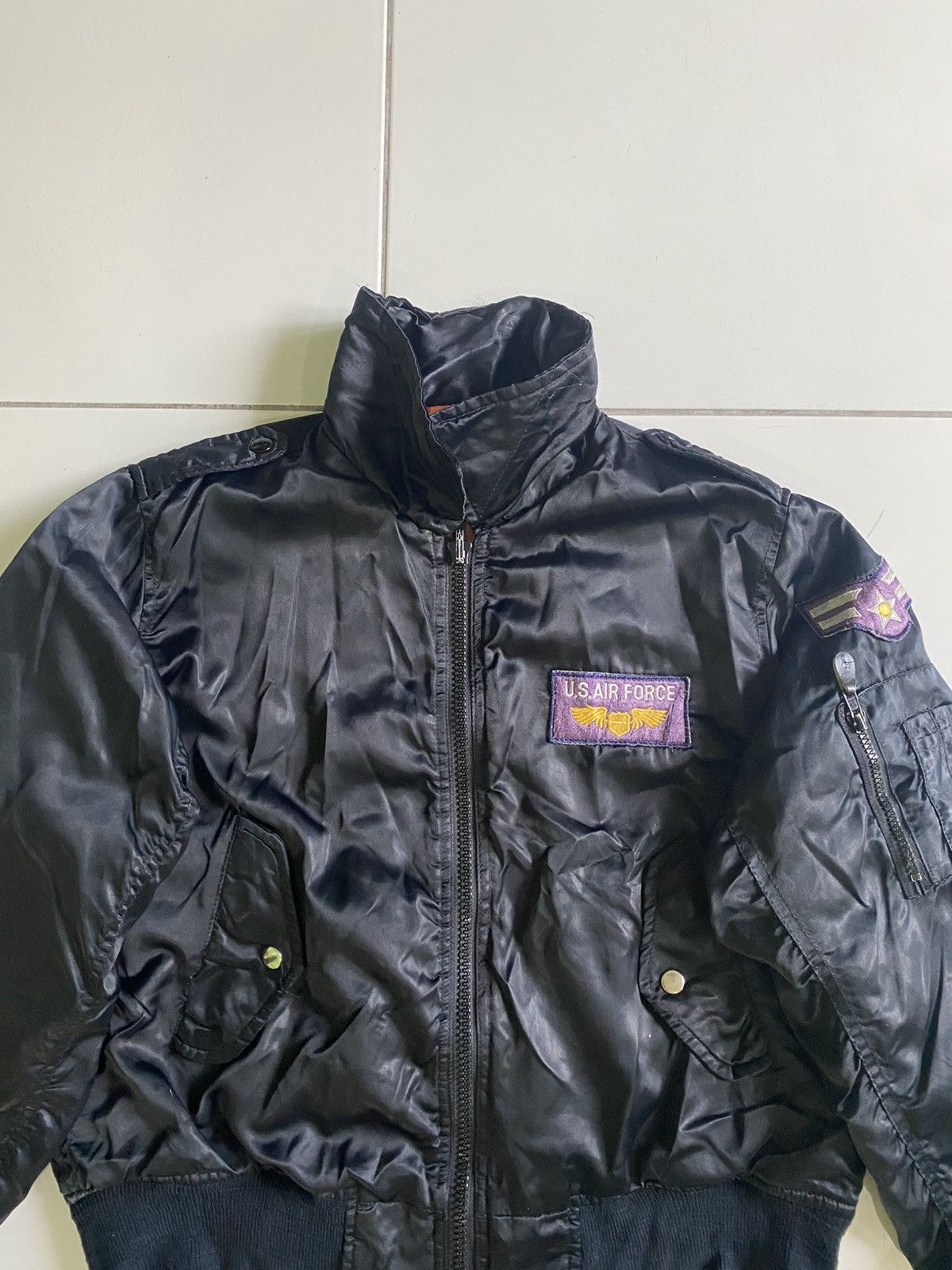 Other Vintage Reversible Us air force Black bomber Jackest Size US S / EU 44-46 / 1 - 5 Thumbnail