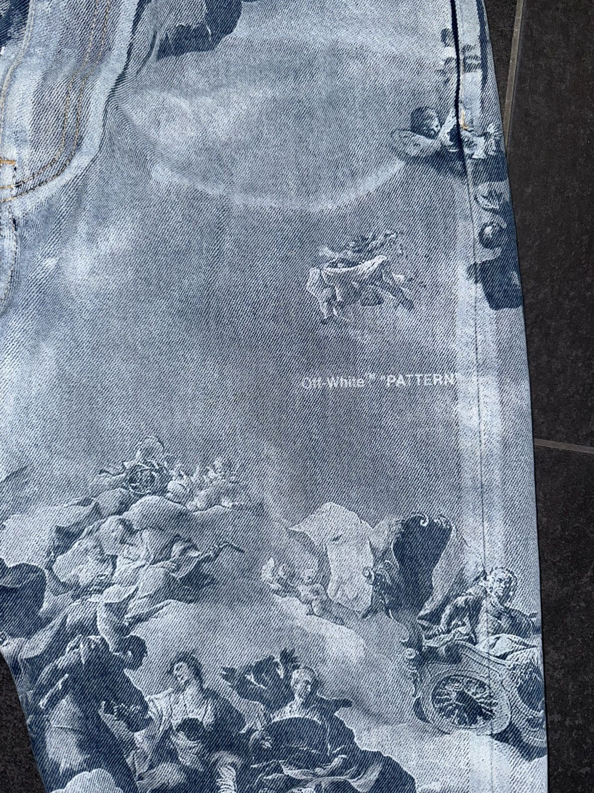 Off-White Off-White Skate Jeans 'Azzurro' Angels Size 32 Size US 32 / EU 48 - 3 Thumbnail