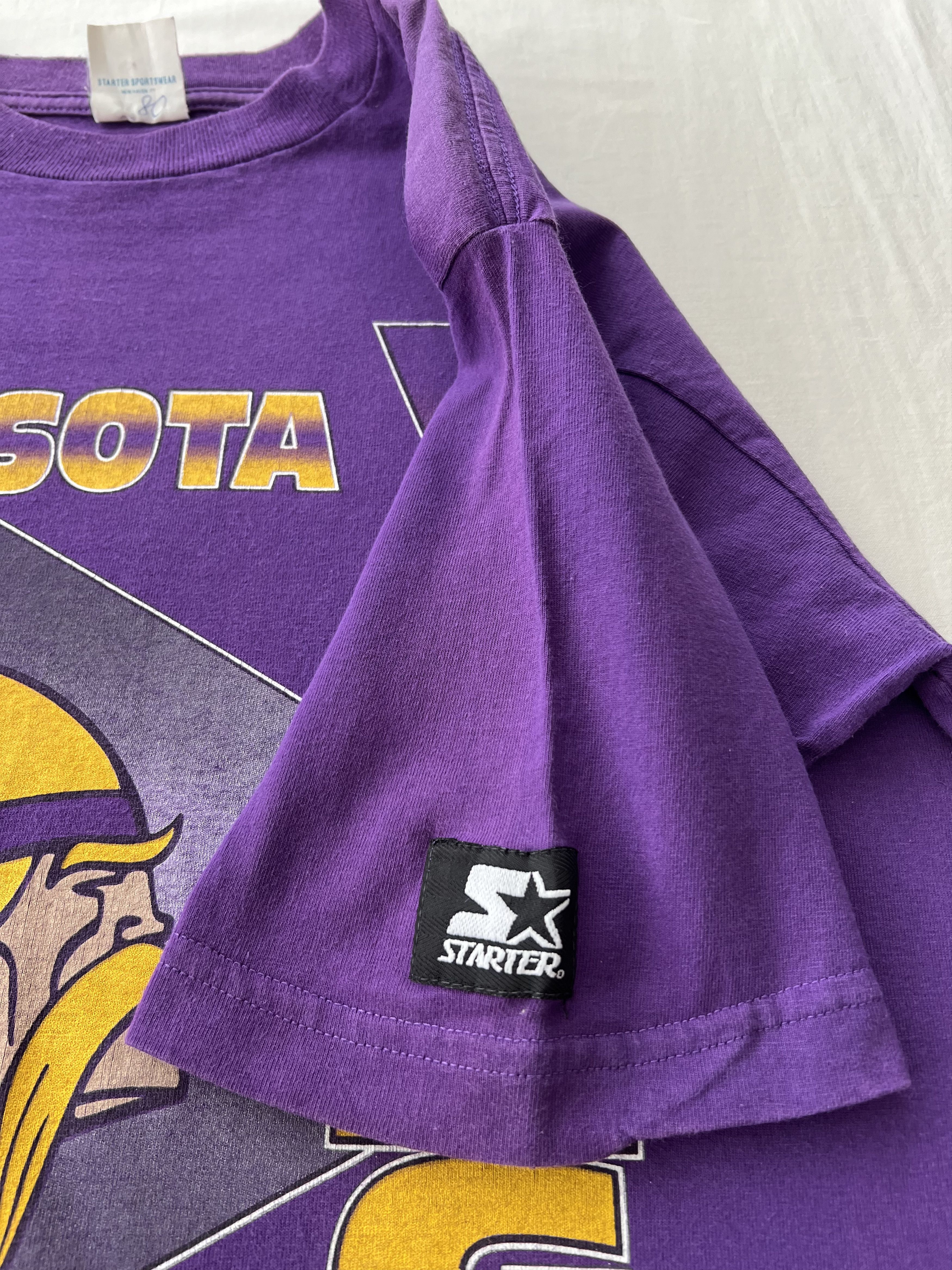NFL Vintage 1993 Minnesota Vikings NFL Starter Purple T-shirt Size US M / EU 48-50 / 2 - 10 Thumbnail