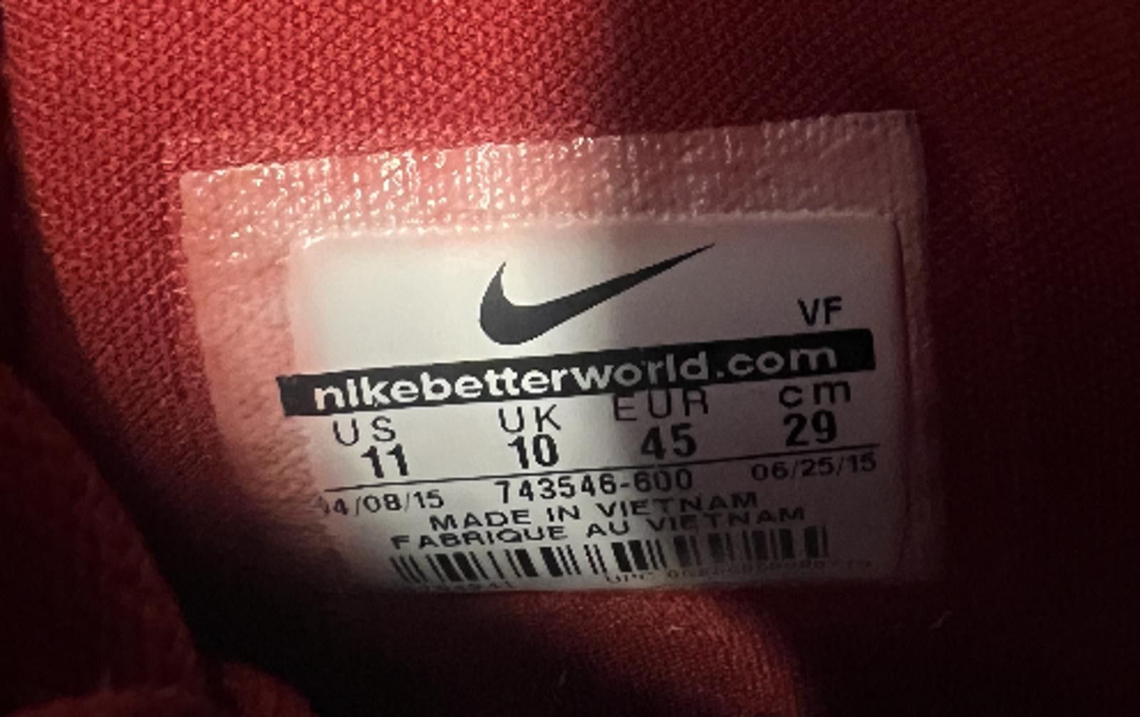 Nike Nike Men's Air Force 1 High NAI-KE 2015 743546-600 SZ 11 Size US 11 / EU 44 - 7 Thumbnail