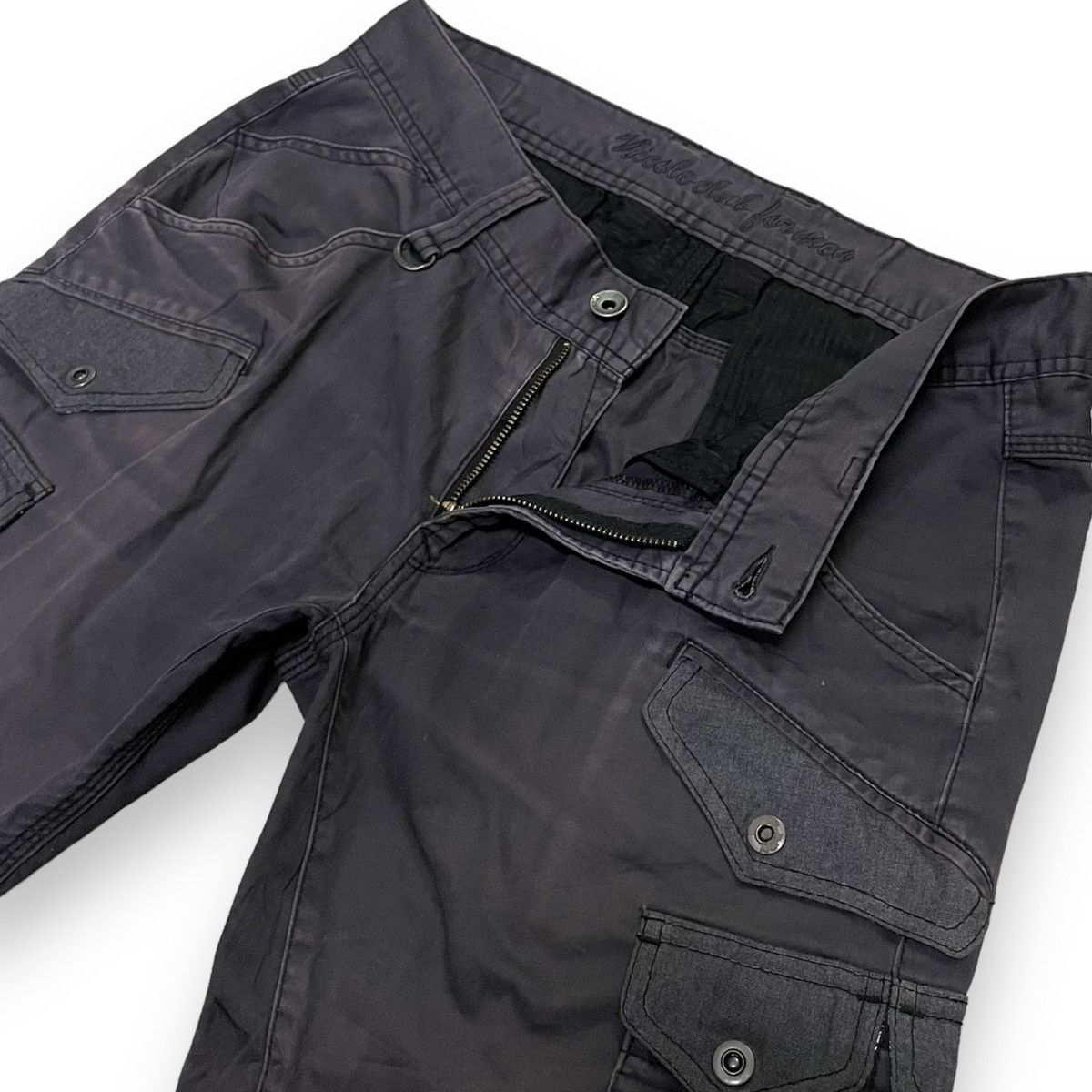 Nicole Club 🇯🇵 NICOLE CLUB FOR MEN PAISLEY 9 POCKETS CARGO PANTS Size US 29 - 6 Thumbnail