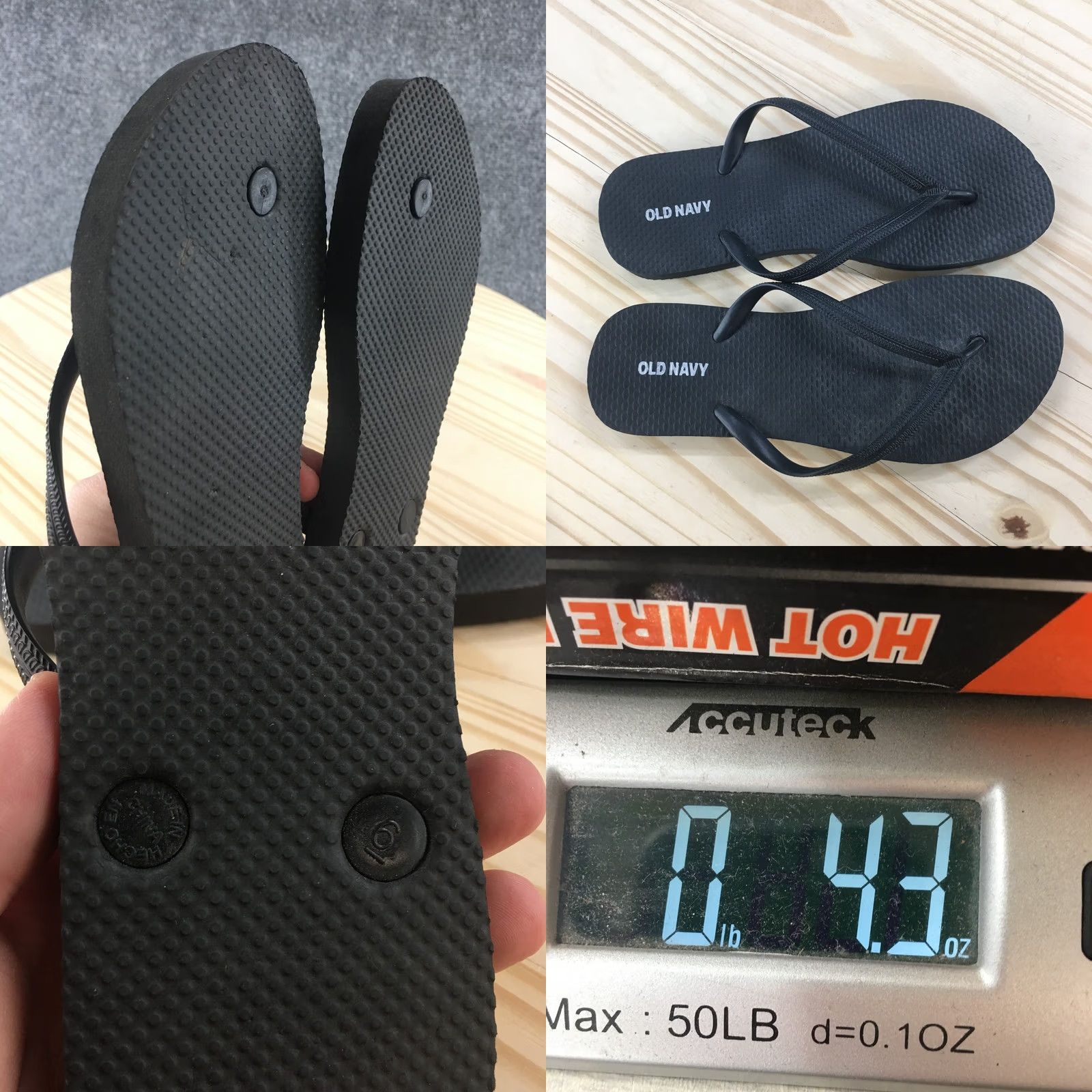 Old Navy Old Navy Sandals Womens 6 Flip Flop Black Toe-Post Comfort Casual T-Strap Flats Size US 6 / IT 36 - 9 Thumbnail