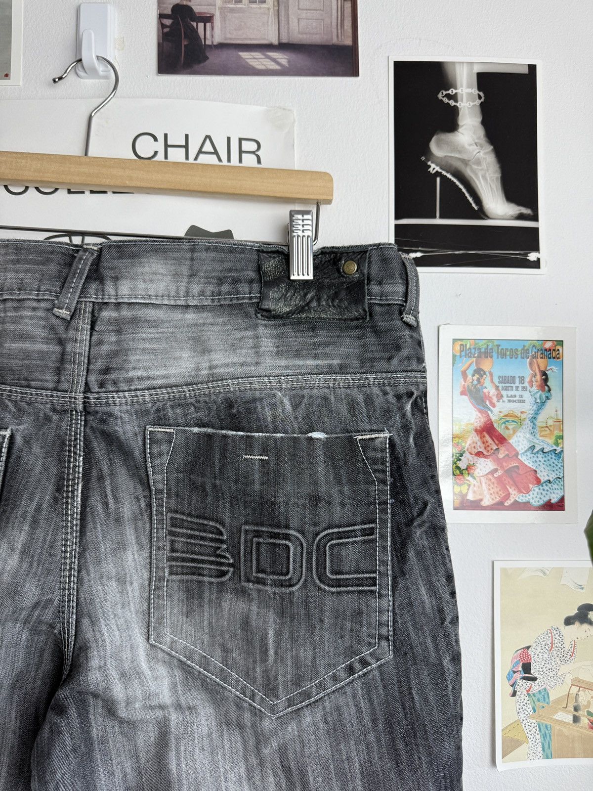 Other Vintage y2k washed baggy denim pants 36 hiphop rap fubu jnco Size US 36 / EU 52 - 4 Thumbnail