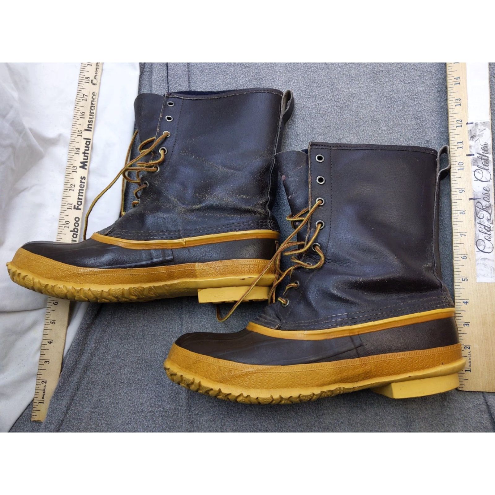 Vintage VINTAGE LaCrosse Snow Boots Mens 10 Leather Lined Waterproof Insulated EU 43 UK 9 AU 9 Brown Mid-Calf Lace Up Winter Size US 10 / EU 43 - 2 Thumbnail