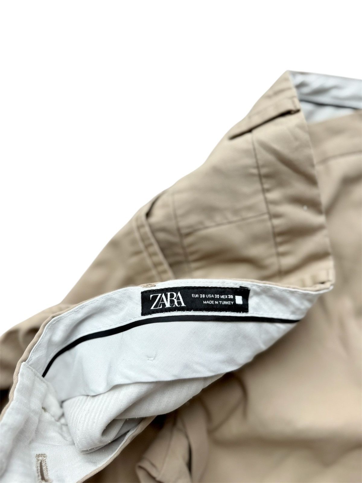 Zara Zara Man Chino Dress Pants, Beige - Size 30 Size US 30 / EU 46 - 4 Thumbnail
