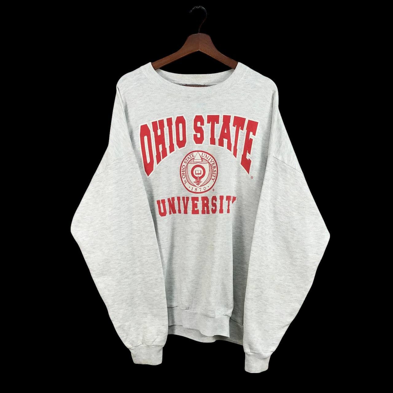 Vintage RARE VINTAGE 90S OHIO UNIVERSITY BAGGY CREWNECK Size US XXL / EU 58 / 5 - 4 Thumbnail