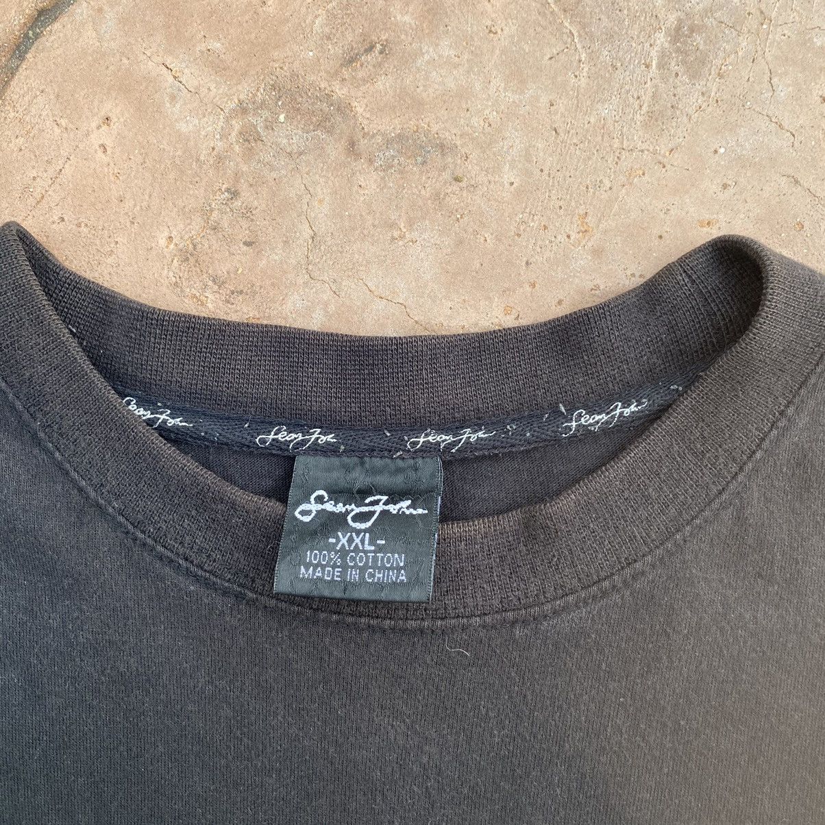 Sean John Thrashed Faded Vintage Y2K Sean John Embroidered Tee Size US XXL / EU 58 / 5 - 4 Thumbnail