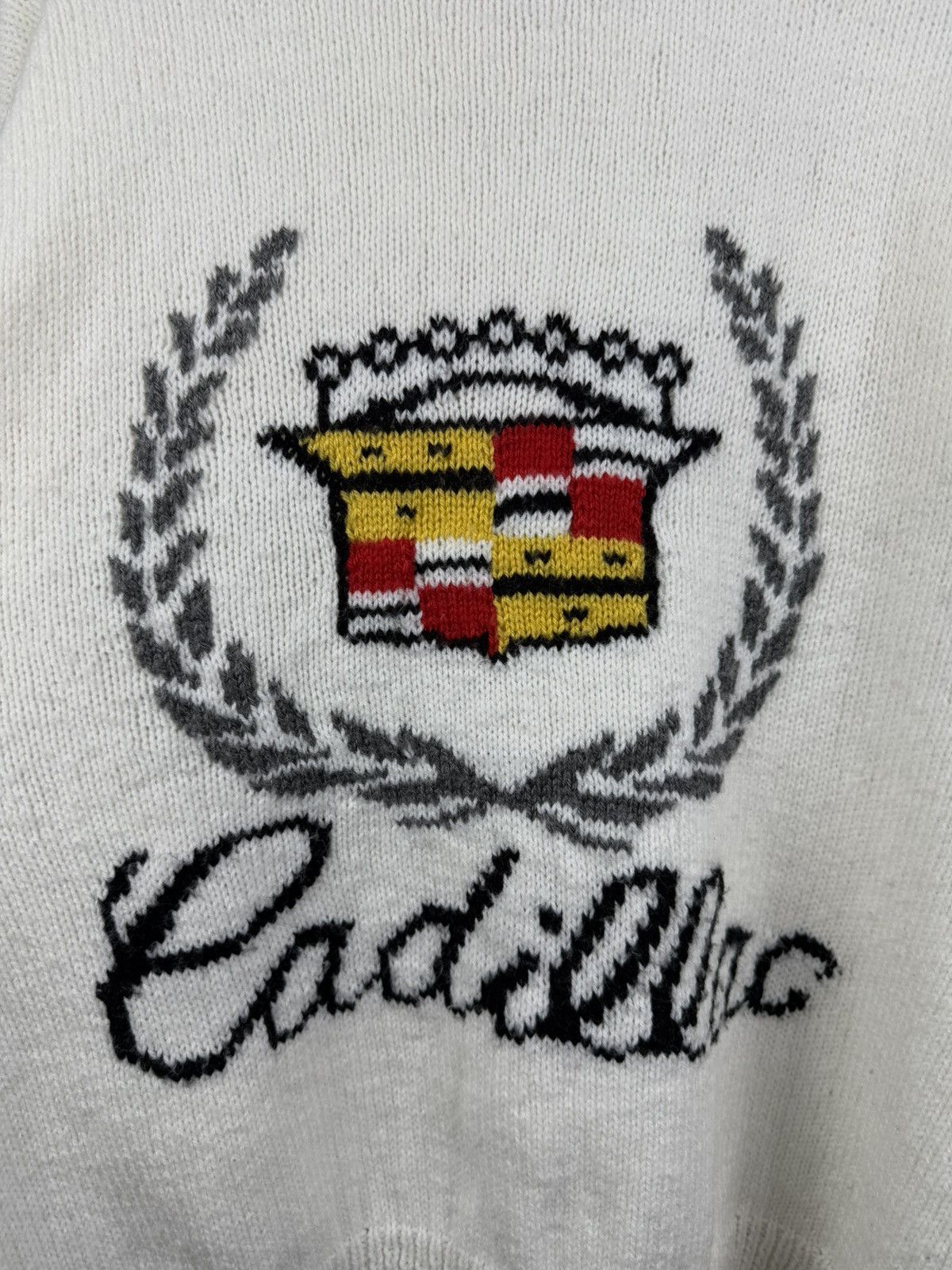 Cadillac Vintage 90's Cadillac Racing USA Logo Boxy Fit Knit Sweater Size US L / EU 52-54 / 3 - 3 Thumbnail