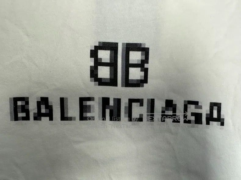 Balenciaga Balenciaga Mosaic Fuzzy BB Letter Loose Short Sleeve Size US M / EU 48-50 / 2 - 3 Thumbnail