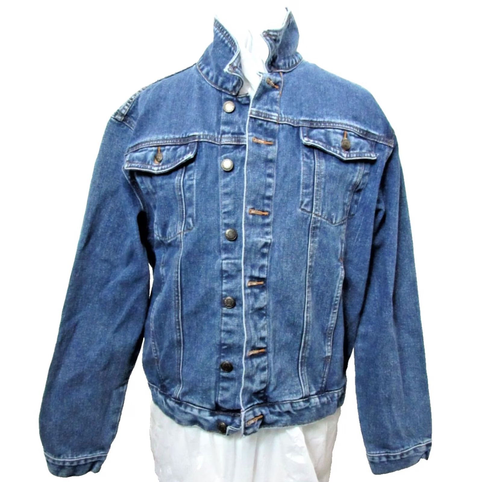 Chaps VINTAGE CHAPS Ralph Lauren Denim Jacket Adult Large Blue 90s Mens Size US 33 - 2 Thumbnail