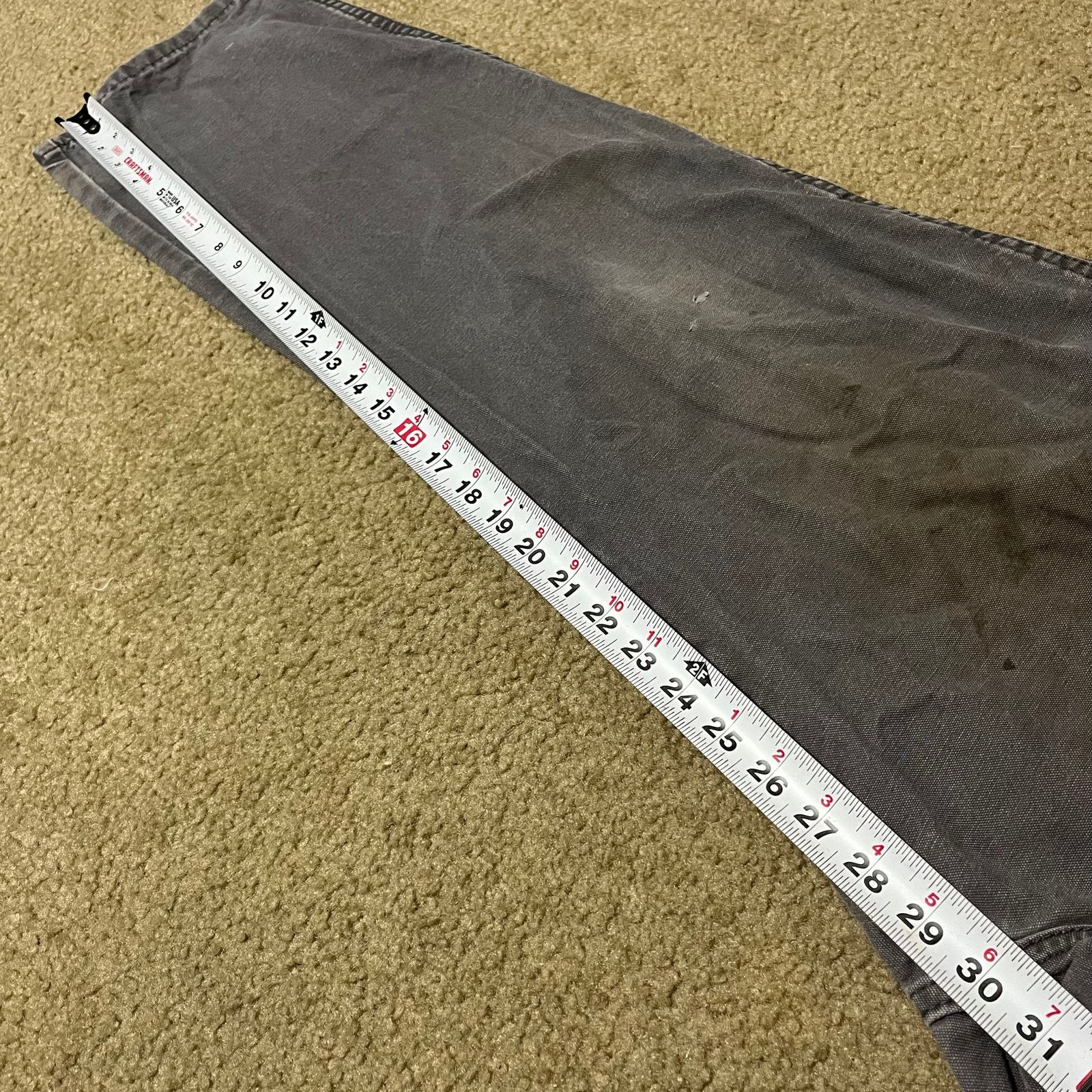 Dickies Dickies Carpenter Distressed Worn Look Grey Cargo Pants Size US 34 / EU 50 - 3 Thumbnail