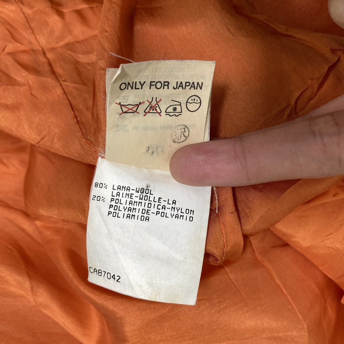 Other PRISMALEI Italian Brand Orange Wool Grey Hooded Jacket Size US M / EU 48-50 / 2 - 11 Thumbnail