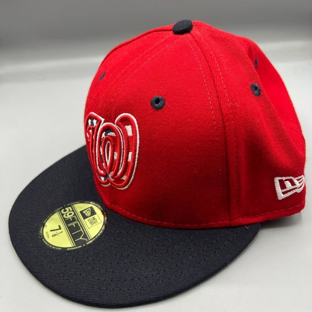 New Era Washington Nationals Hat Men 7 1/8 59Fifty New Era Fitted Size ONE SIZE - 2 Thumbnail