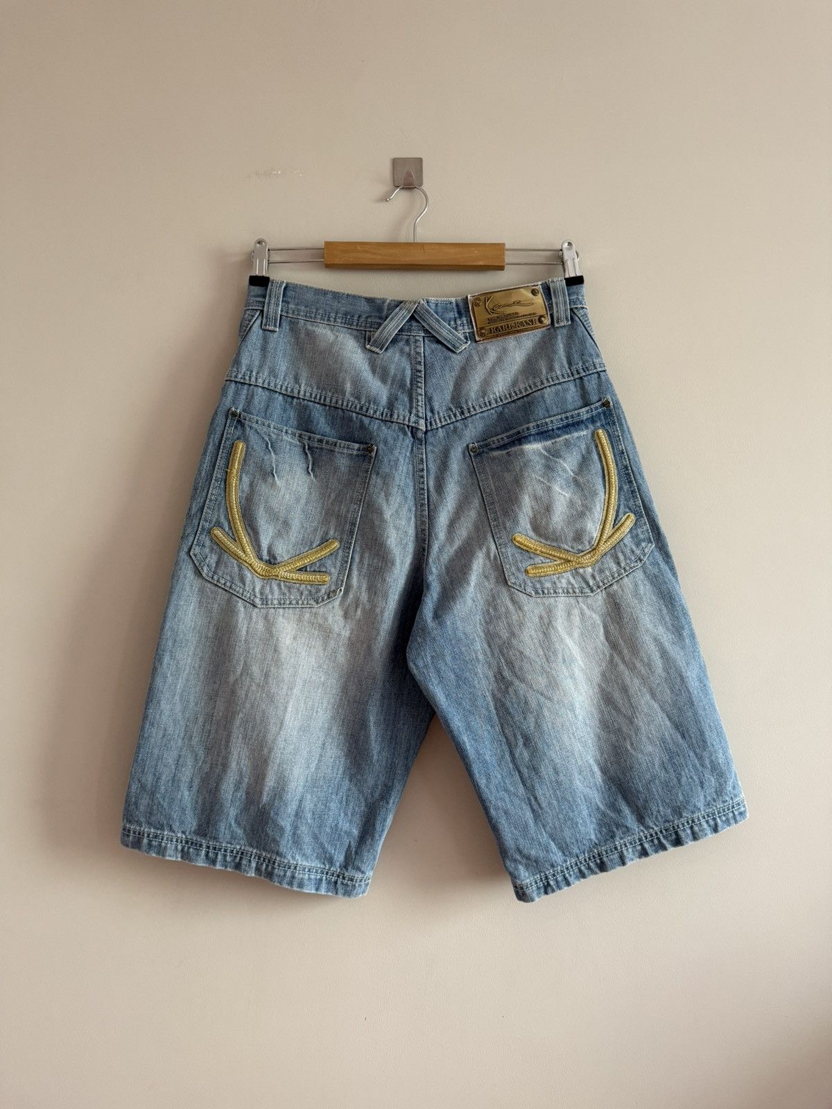 Fubu × Karl Kani × Vintage 90s Vintage Karl Kani denim shorts