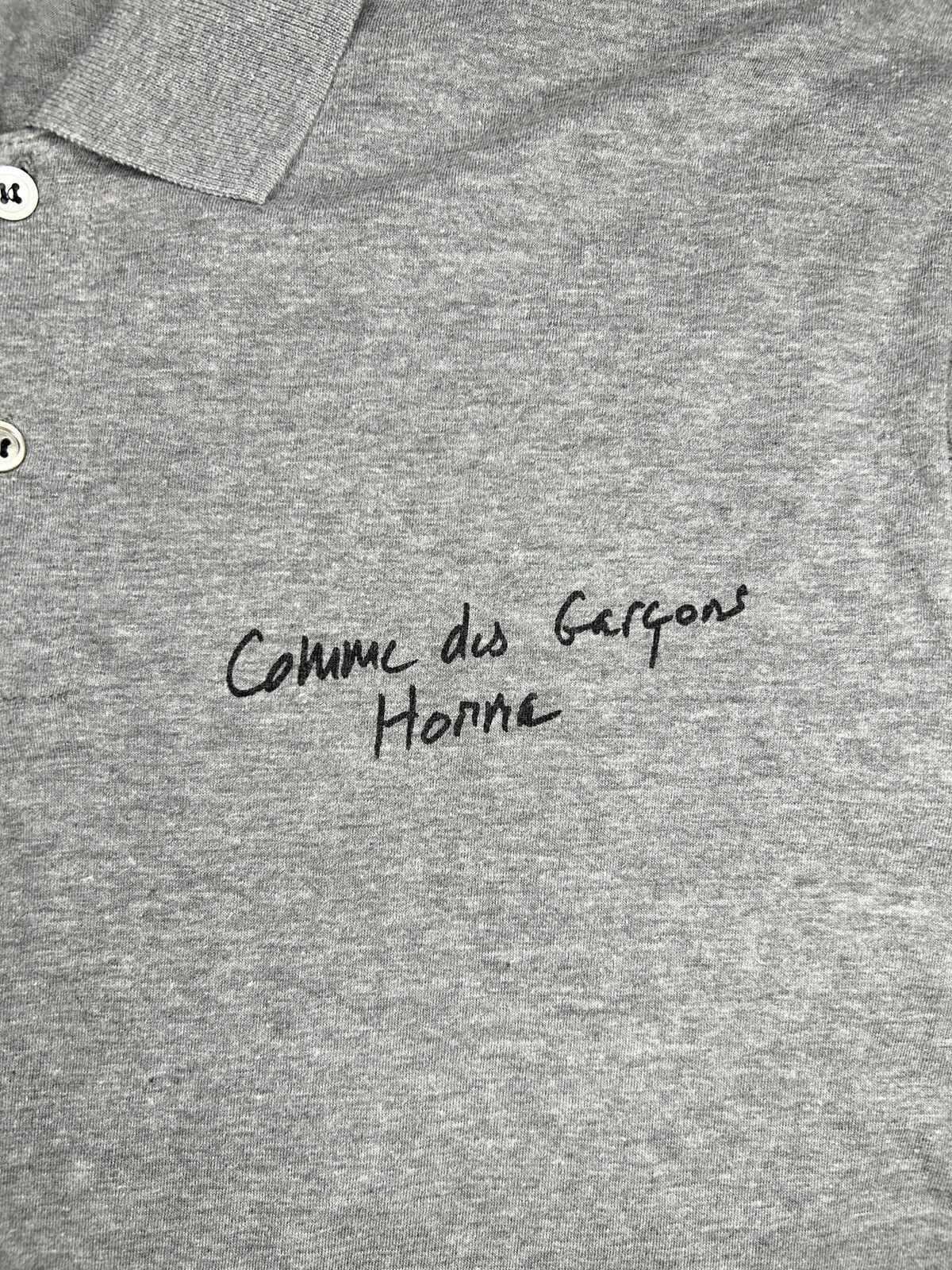Comme des Garcons Homme F/W 92 Script Logo Polo Shirt Size US M / EU 48-50 / 2 - 3 Thumbnail