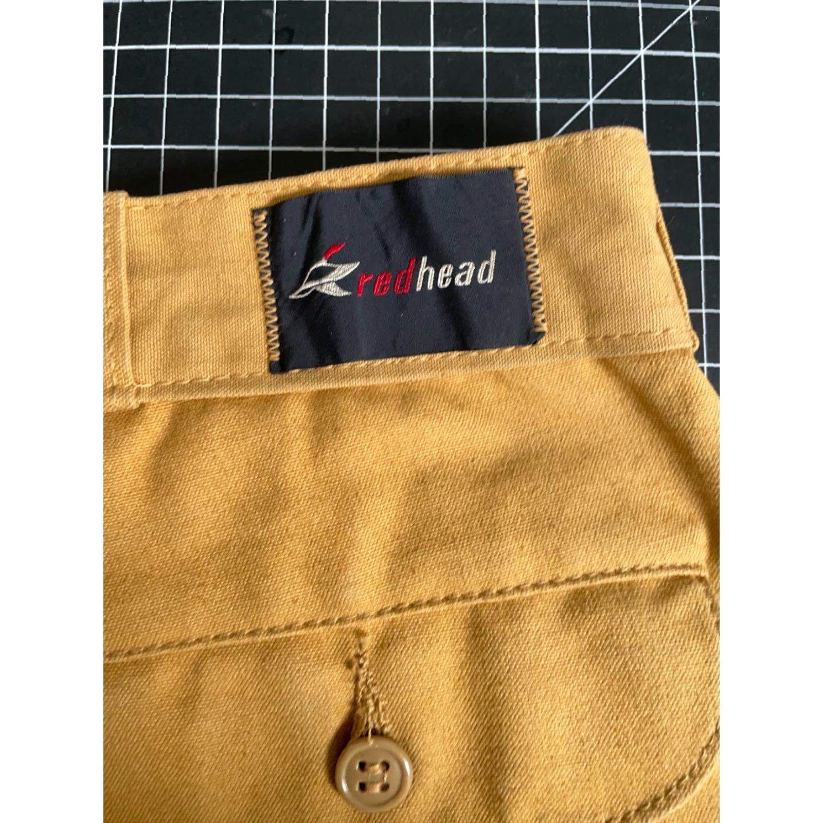 Vintage VINTAGE RedHead Workwear Pants Mens 36 x 29 Brown Canvas Leather 70s Talon Zip 80s Size US 36 / EU 52 - 3 Thumbnail