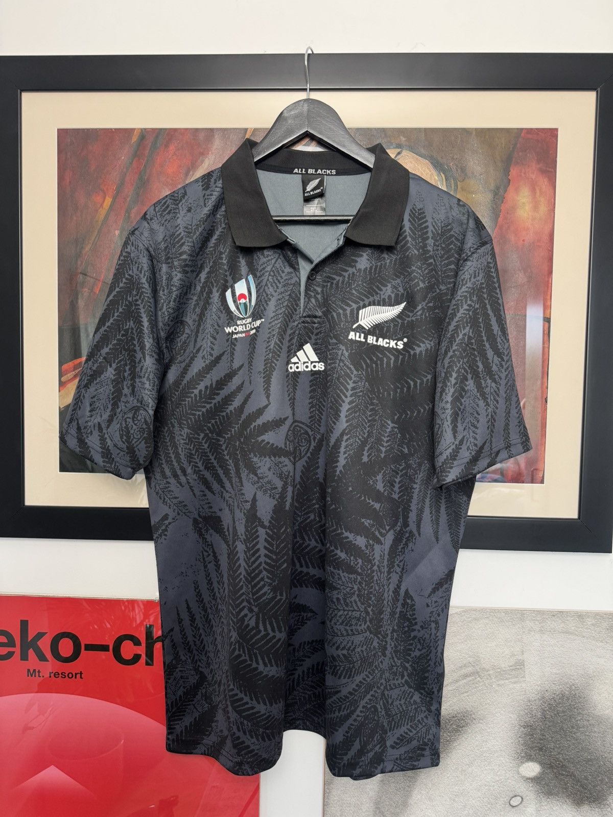 Adidas All Blacks jersey rugby 2019 world cup Japan rare