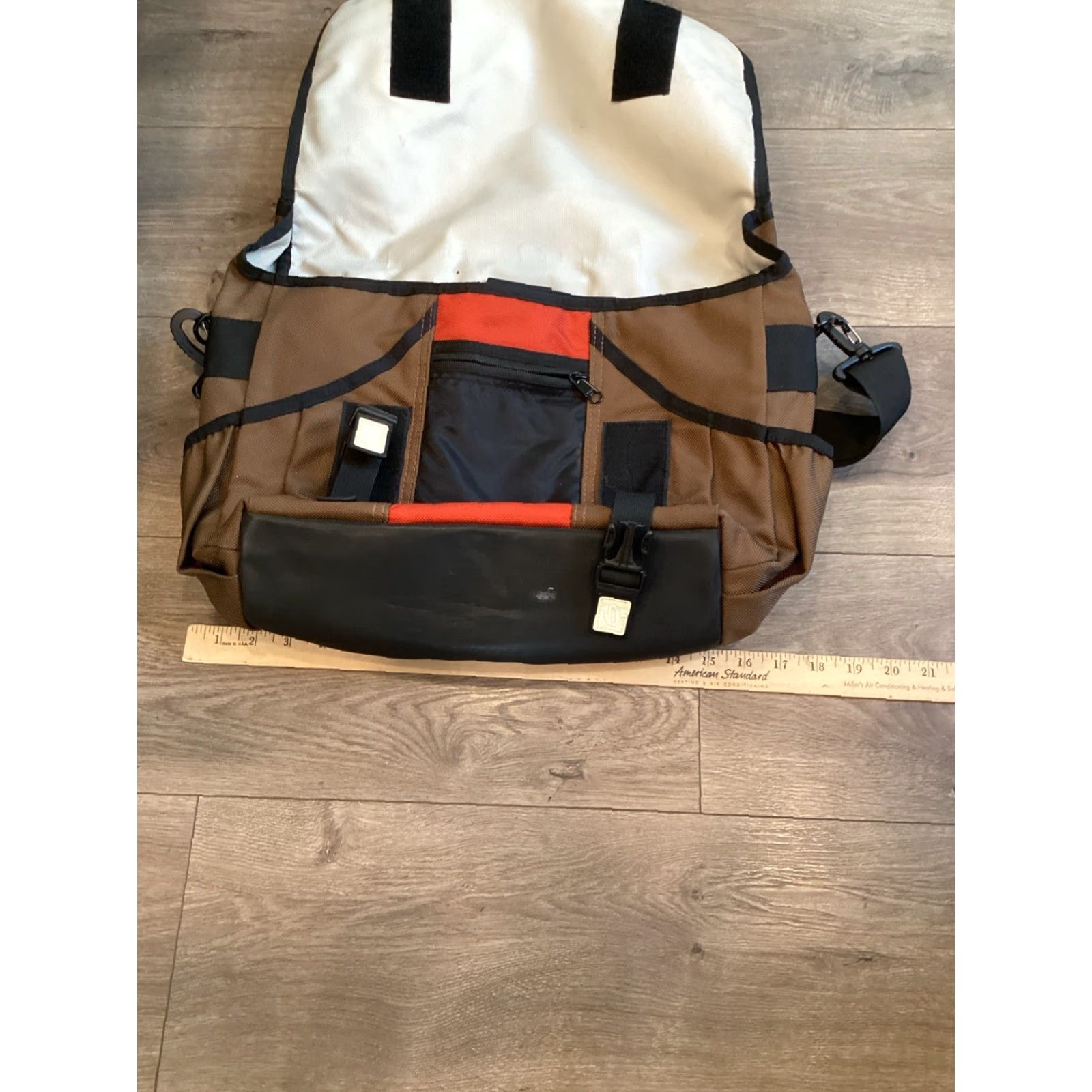 Vintage TIMBUK2 Classic Backpack Messenger Bag Dark Brown/Rust Size ONE SIZE - 4 Thumbnail