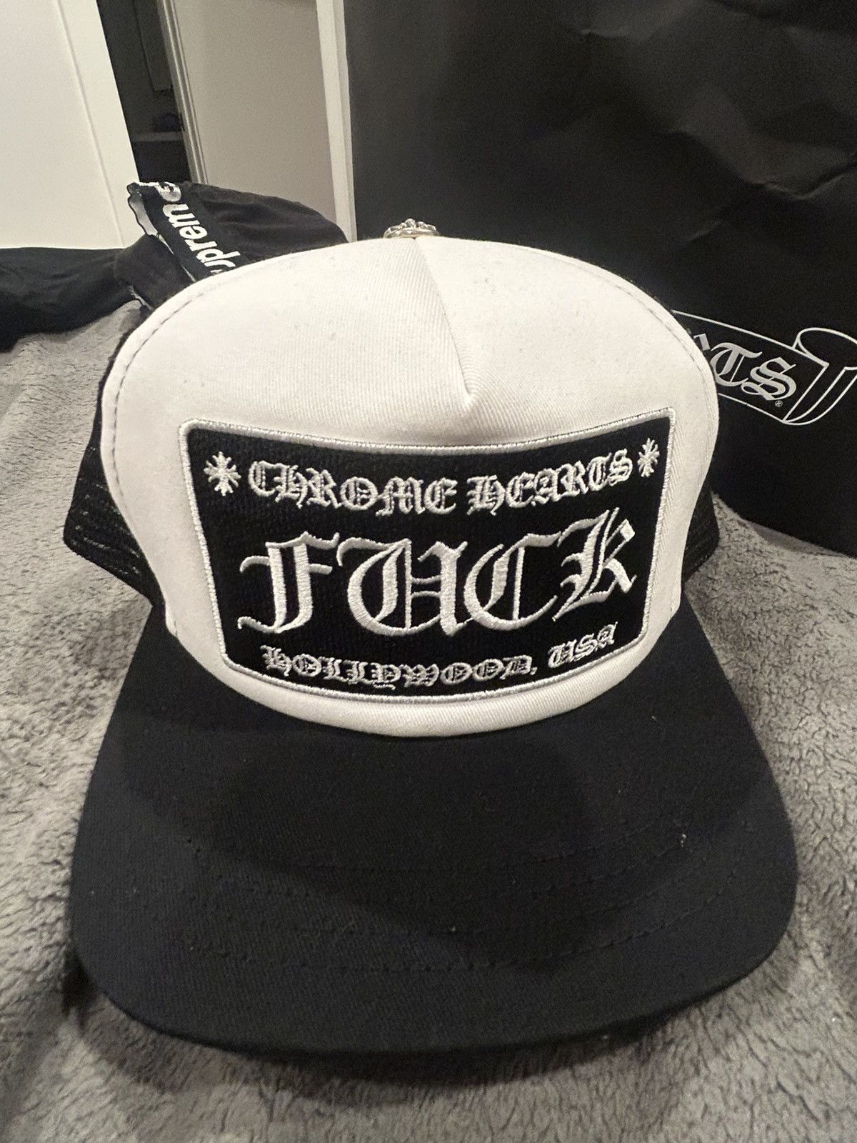 Chrome Hearts Chrome hearts fuck hollywood trucker hat Size ONE SIZE - 5 Thumbnail