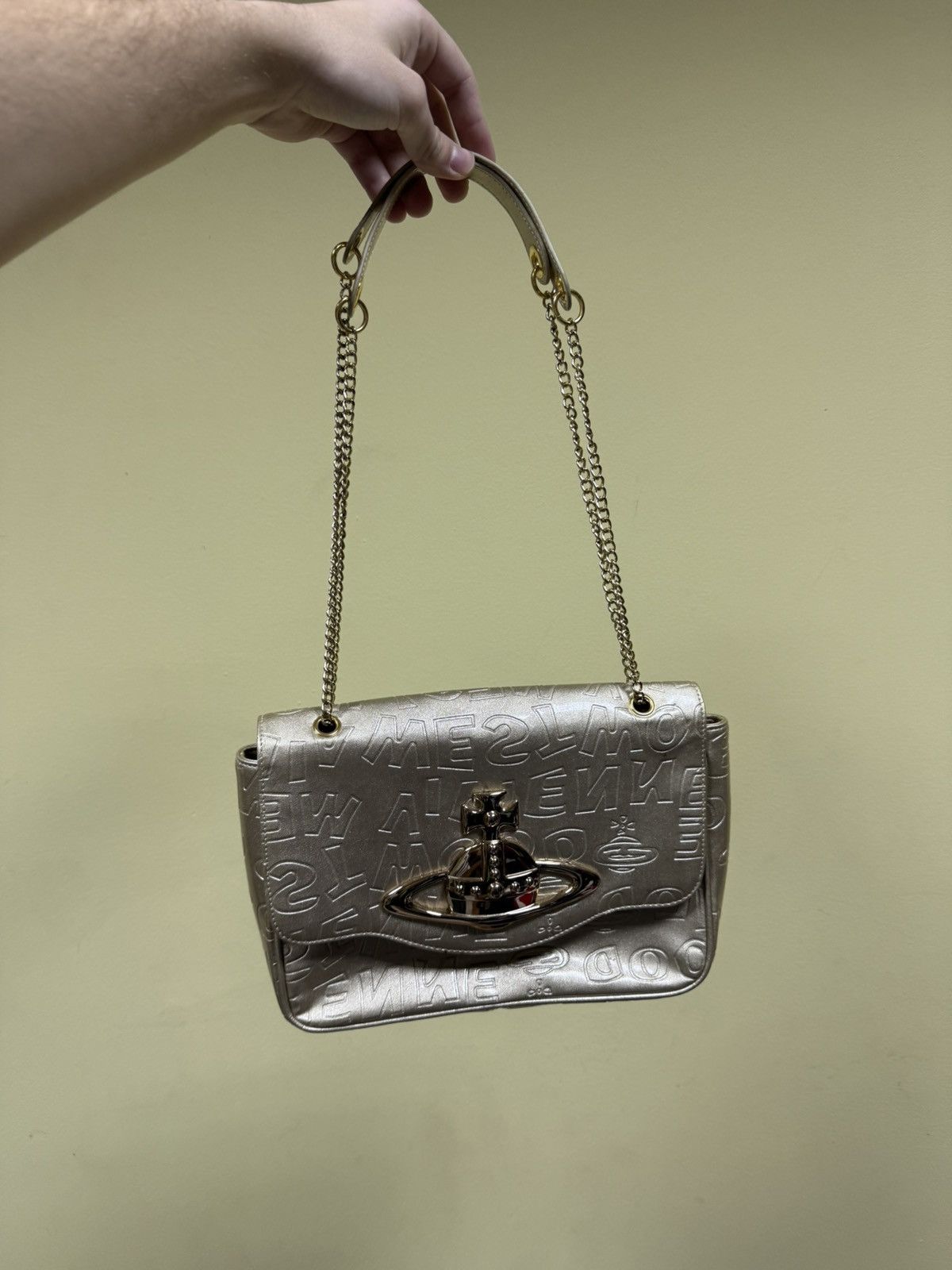 Vivienne Westwood Vivienne Westwood big gild orb monogram chain bag Size ONE SIZE - 2 Thumbnail