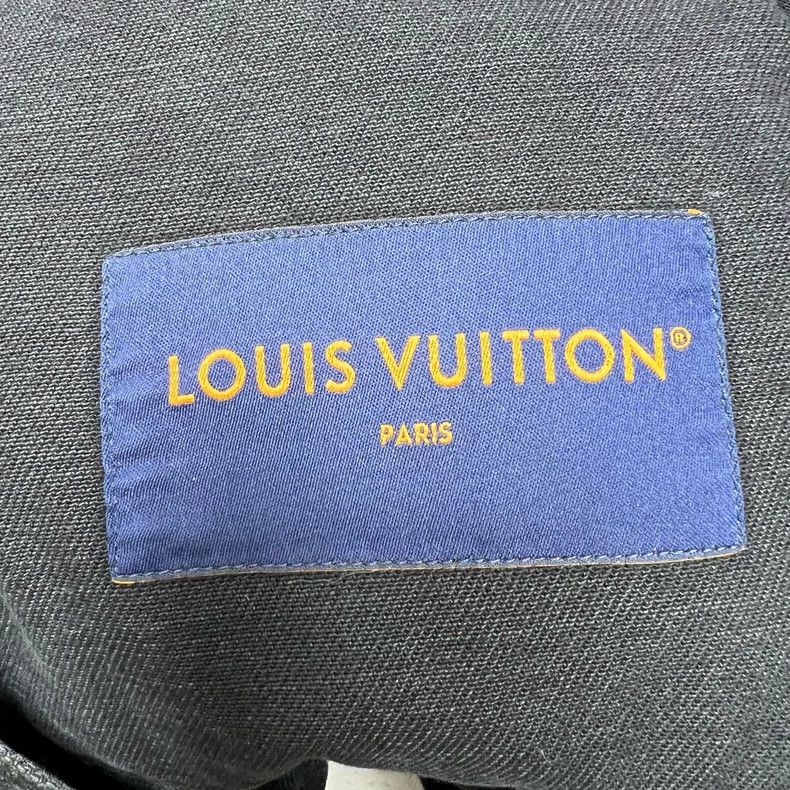 Louis Vuitton Louis Vuitton Black Lumberjack Full Print Washed Denim Jac Size US XL / EU 56 / 4 - 4 Thumbnail