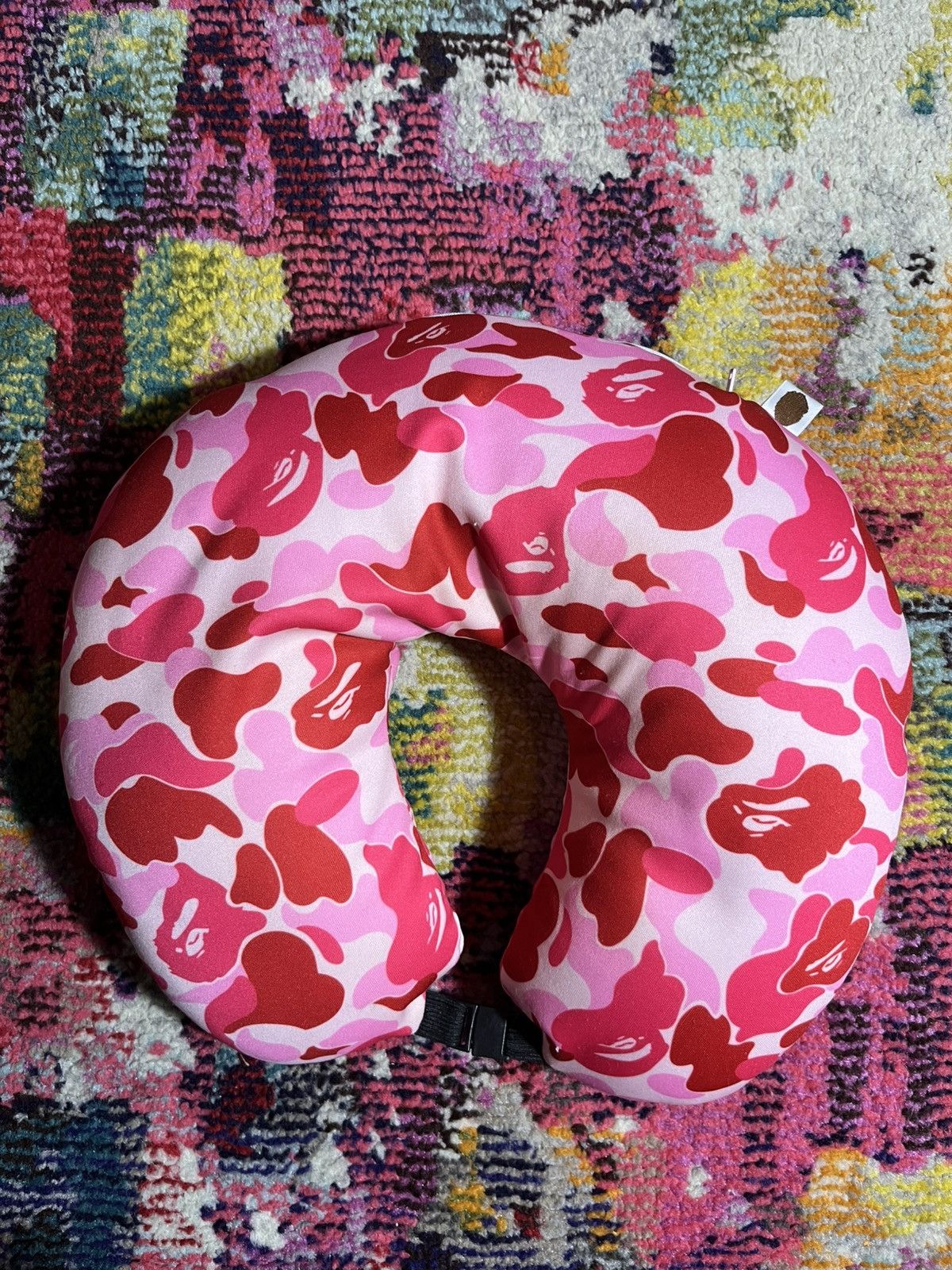 Bape Bape Pink Camo 2-Way Neck Pillow Size ONE SIZE - 2 Thumbnail