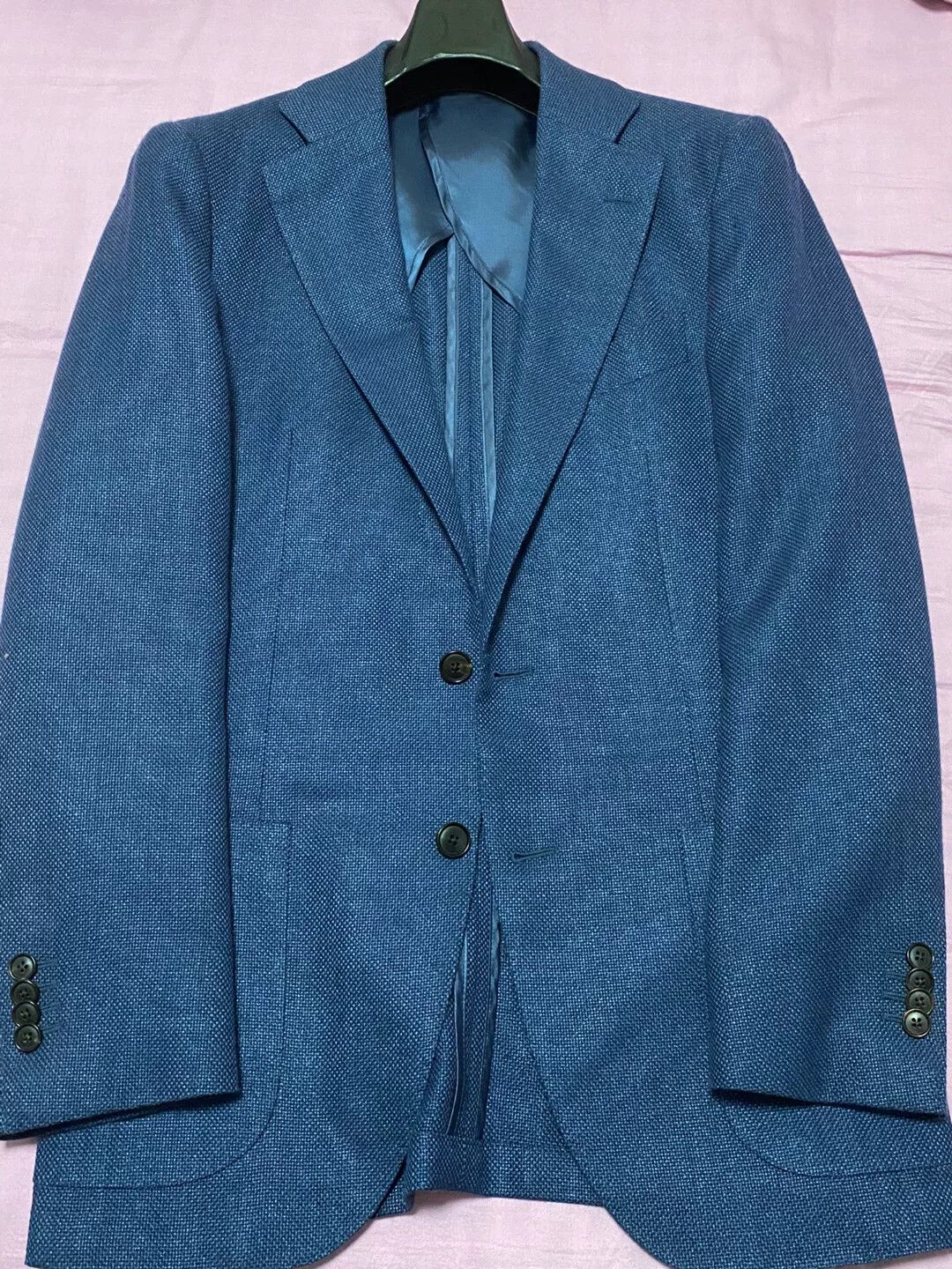 Suitsupply Blue Wool-Blend Suit by Suitsupply Size US S / EU 44-46 / 1 - 1 Thumbnail