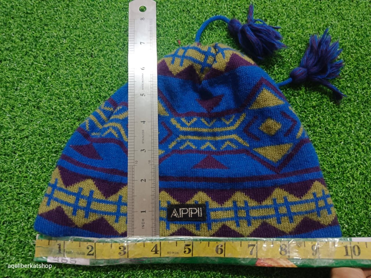 Japanese Brand APPI Colourful Motive Beanie Size ONE SIZE - 4 Thumbnail