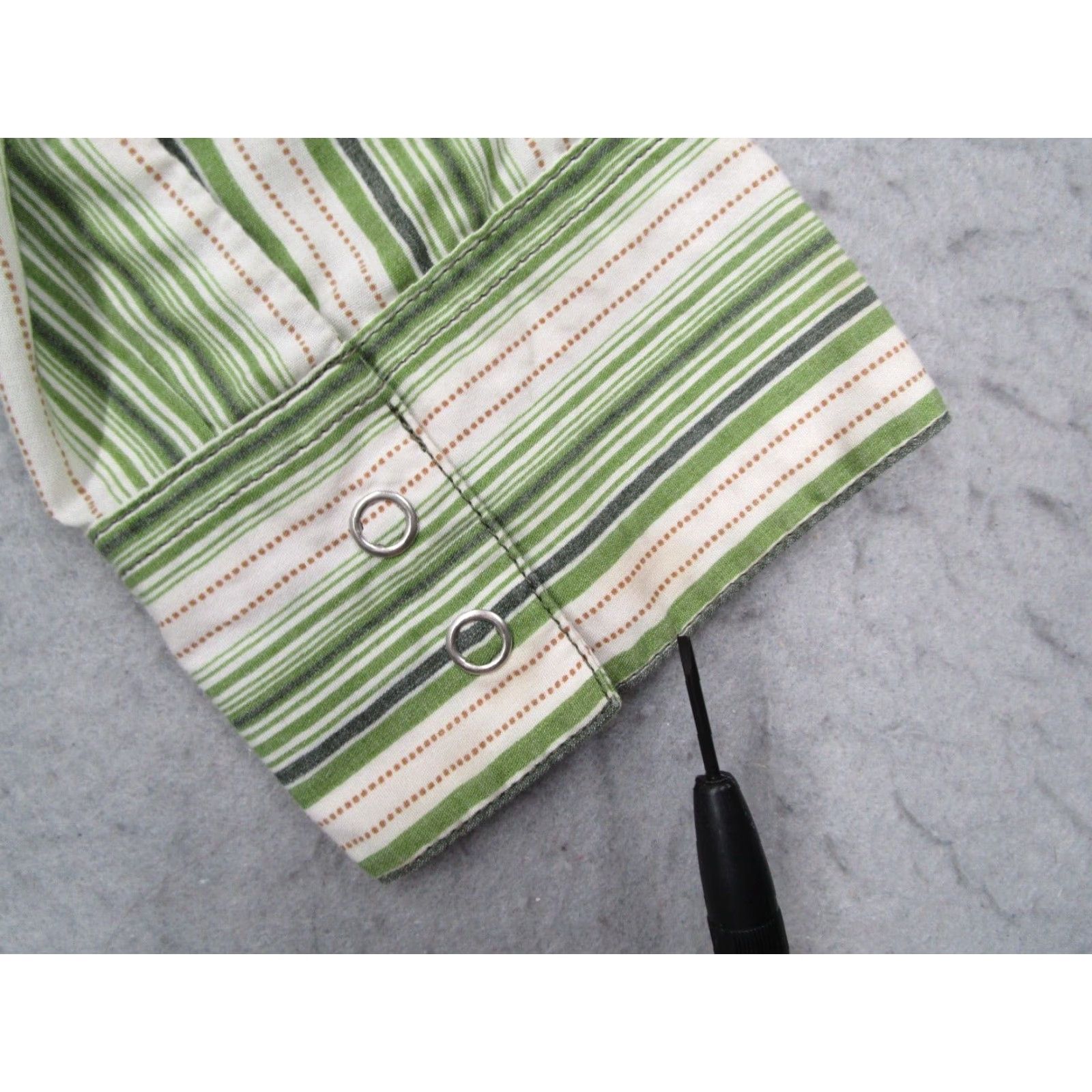 Patagonia Patagonia Shirt Mens Small Green Stripe Snap Front Organic Cotton Work Hike Size US S / EU 44-46 / 1 - 5 Thumbnail