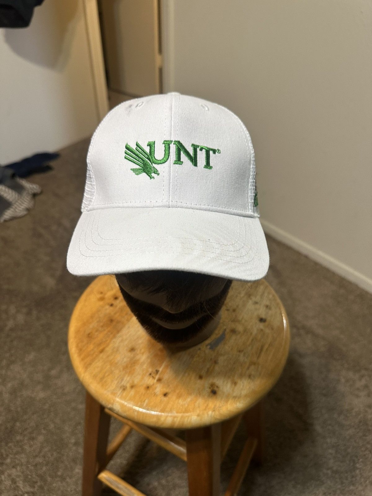 NCAA Vintage University of North Texas “triple white” hat 00s Size ONE SIZE - 2 Thumbnail